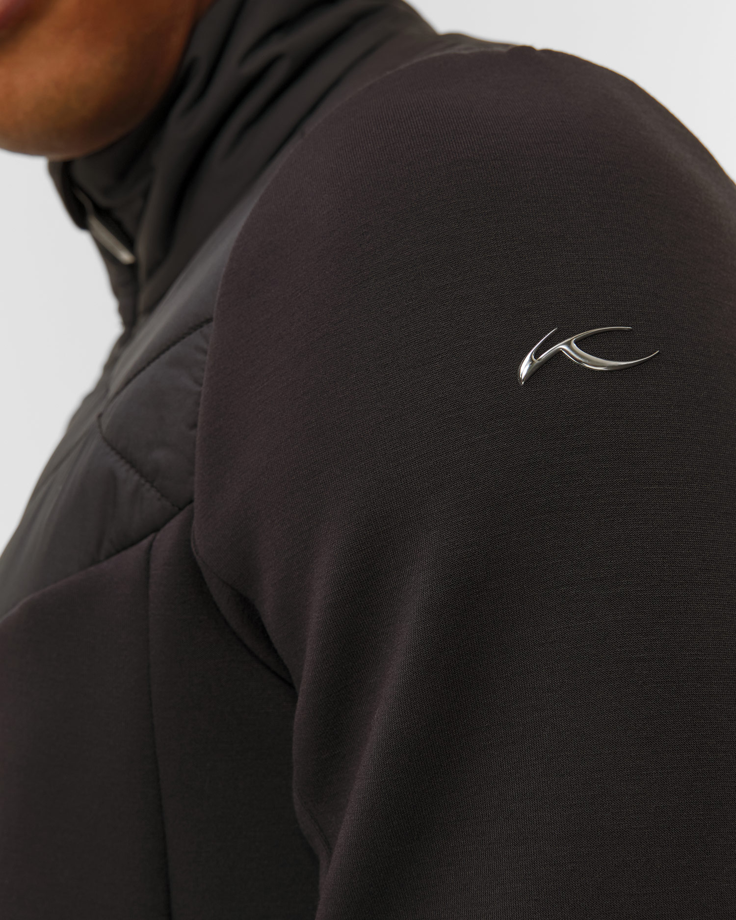 Sweat-shirt midlayer noir pour hommes Kjus Men Formula Midlayer Jacket