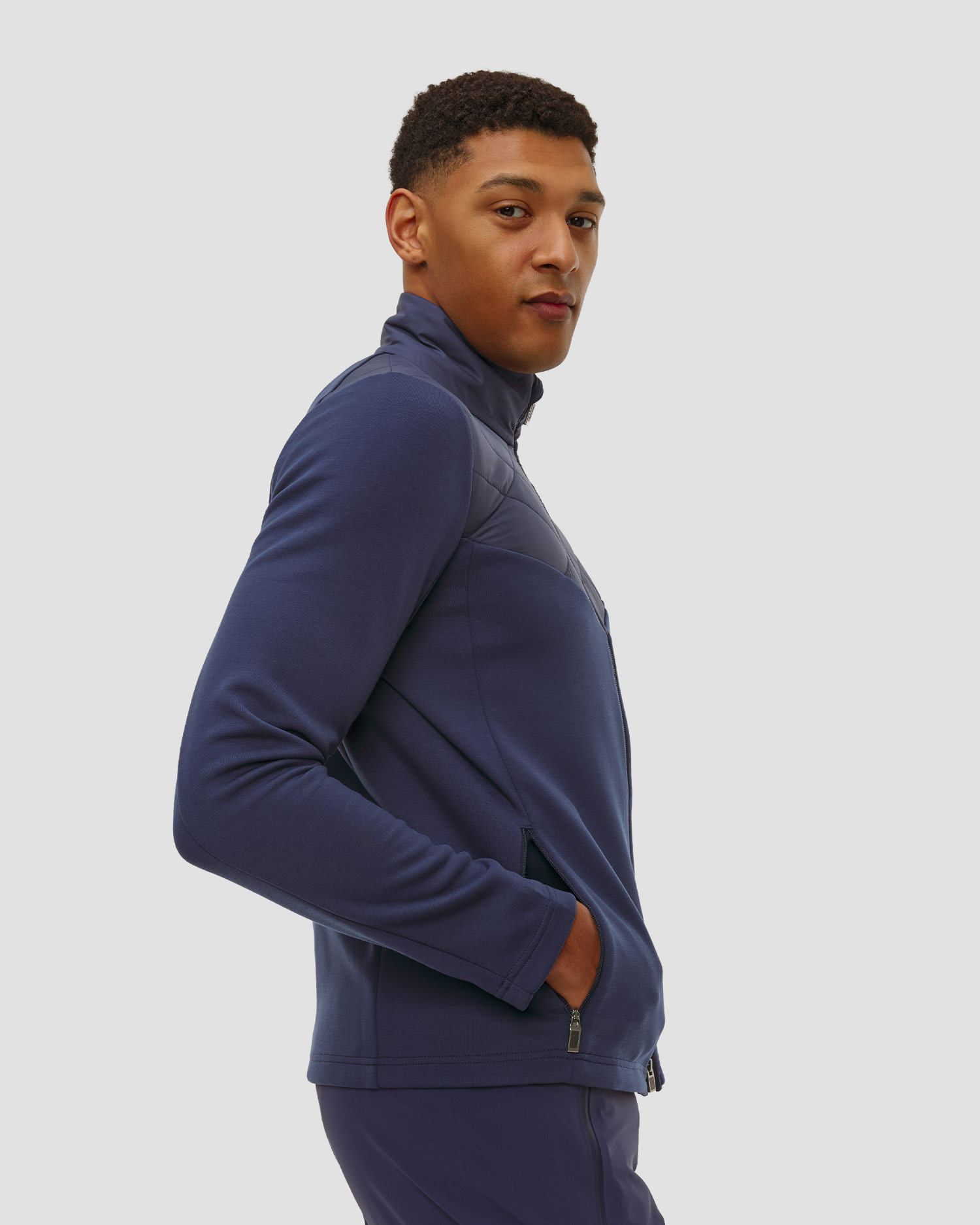 Sweat-shirt midlayer bleu marine pour hommes Kjus Men Formula Midlayer Jacket