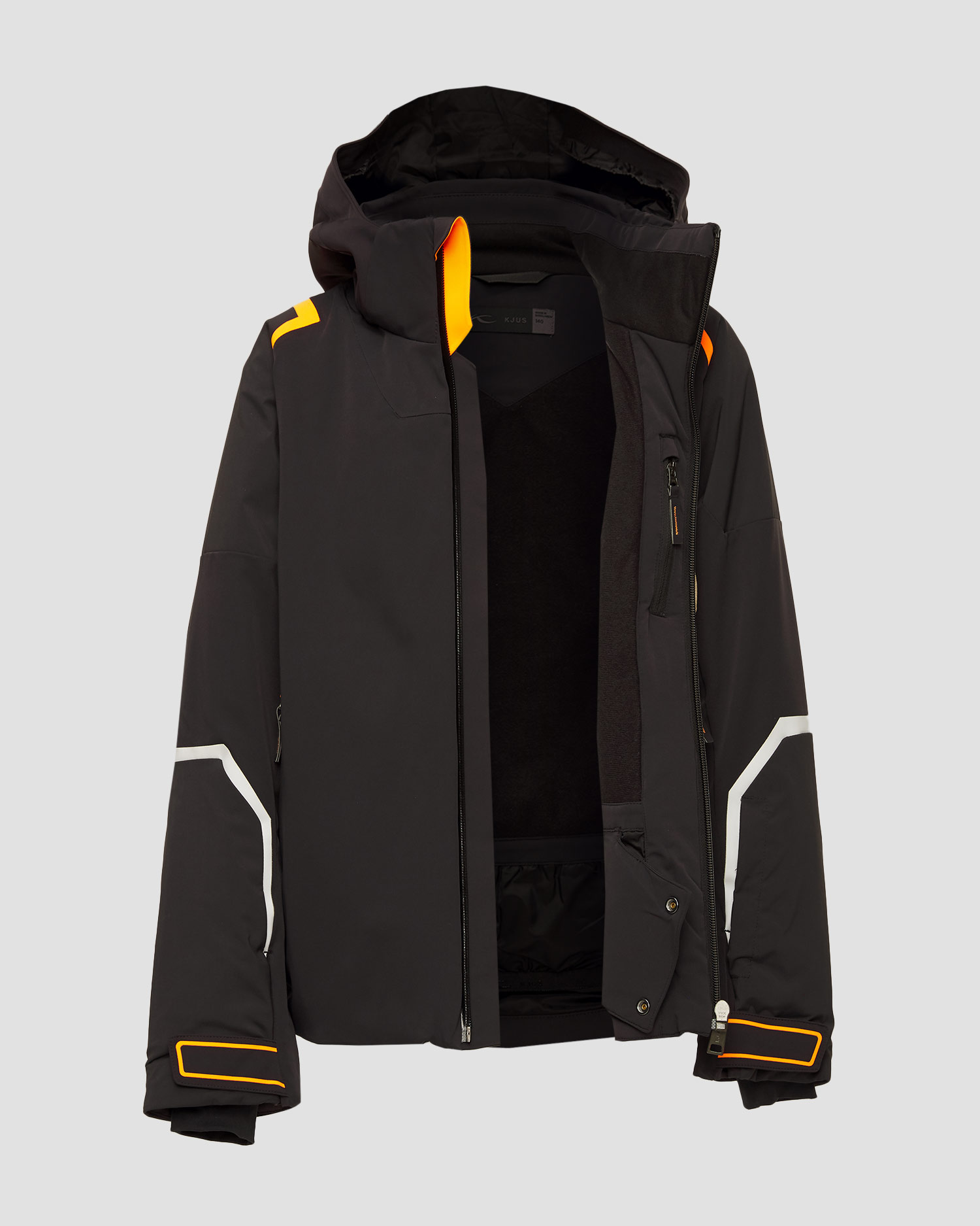 Czarna kurtka narciarska chłopięca Kjus Downforce