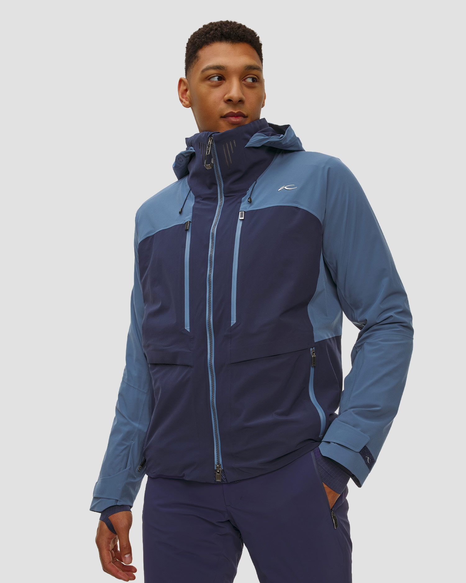 Giacca da sci da uomo Kjus Men Lasse Airflow Jacket blu scuro