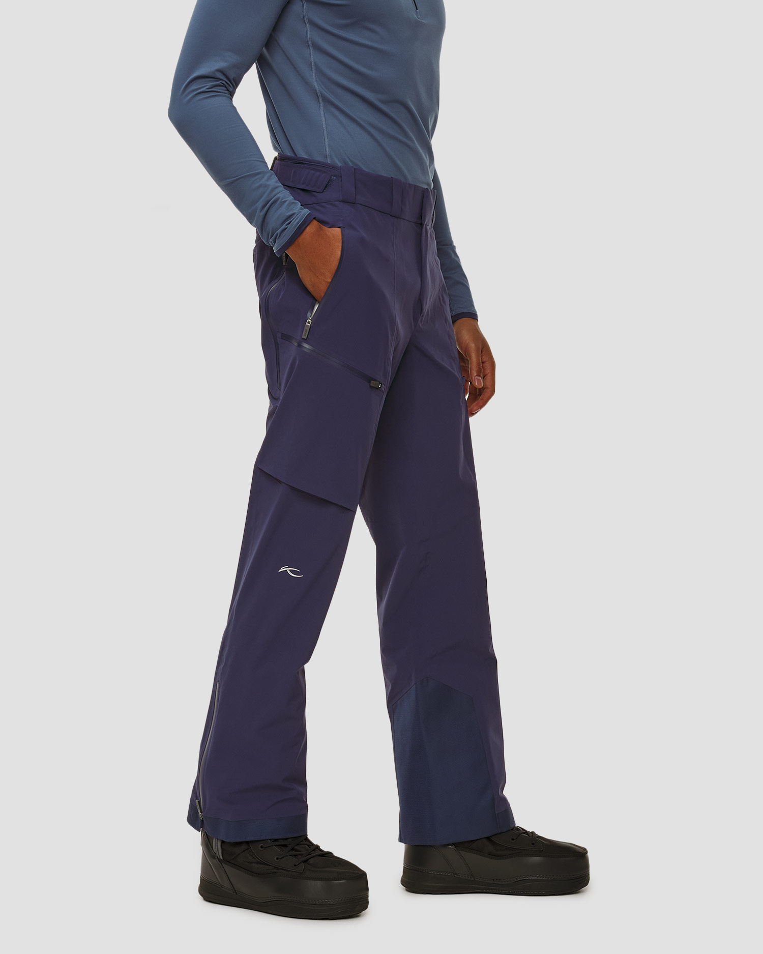 Pantaloni hardshell da sci da uomo Kjus Men Lucas FRX Shell Pants blu scuro