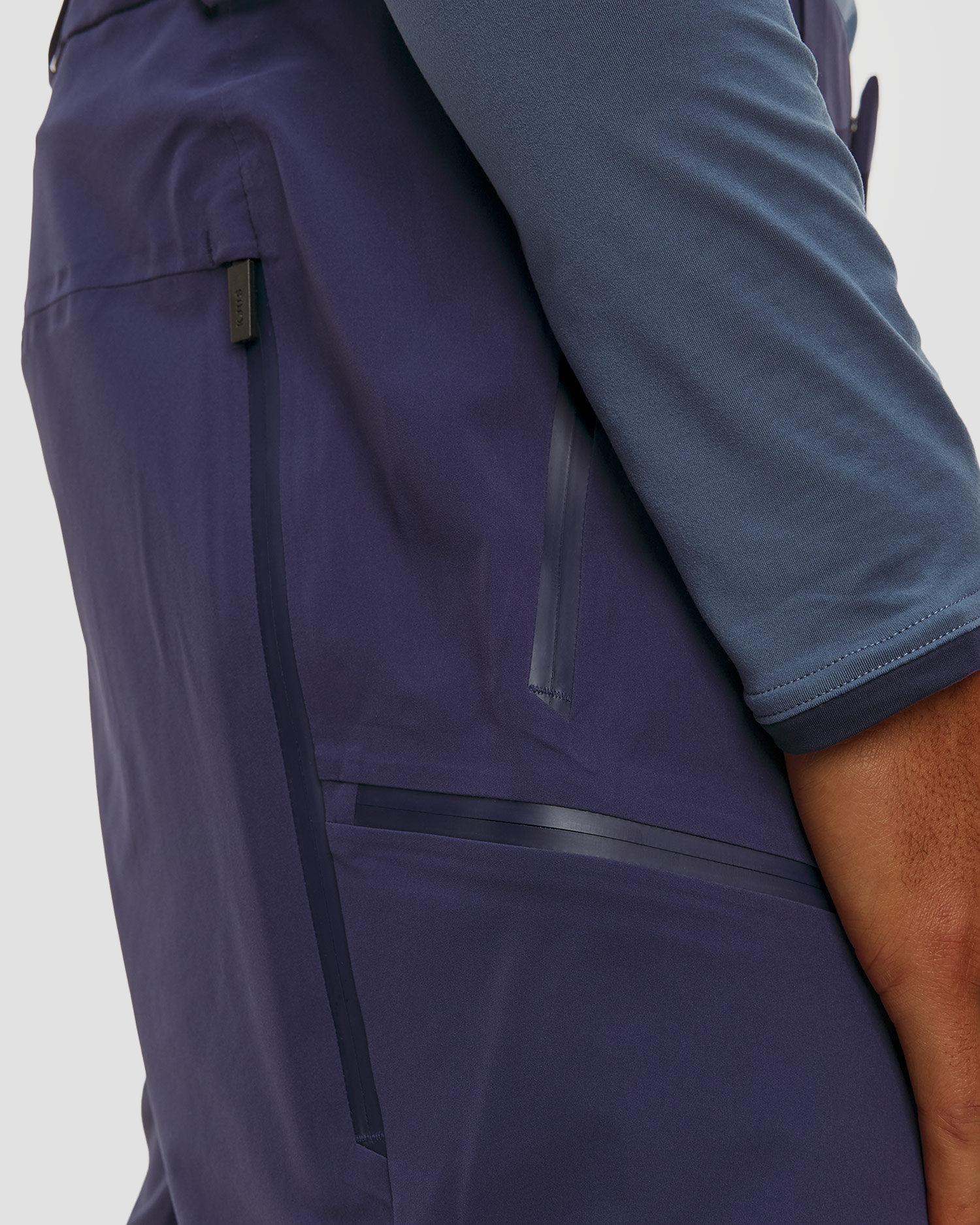 Pantaloni hardshell da sci da uomo Kjus Men Lucas FRX Shell Pants blu scuro