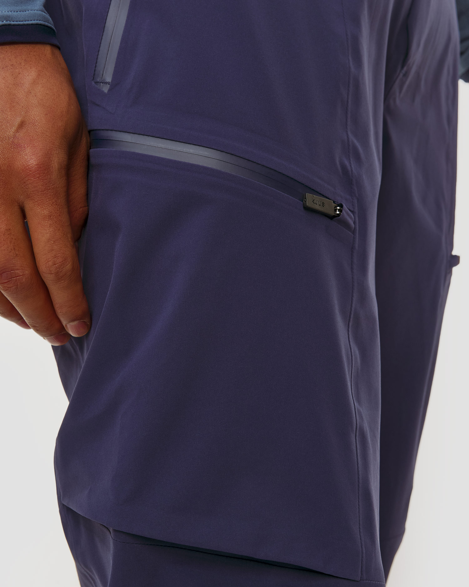 Pantaloni hardshell da sci da uomo Kjus Men Lucas FRX Shell Pants blu scuro