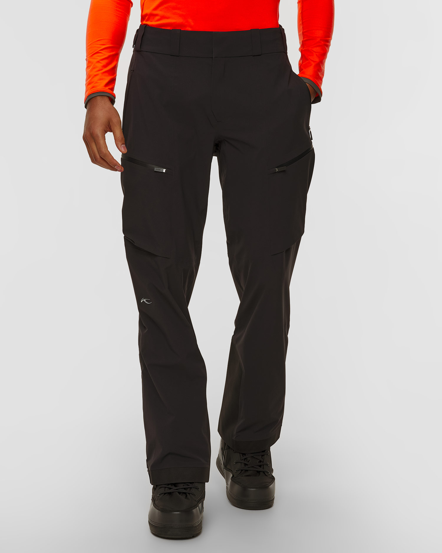 Pantaloni hardshell da sci da uomo Kjus Uomo Lucas FRX Shell Pants neri, Colore/Disegno: Czarny
