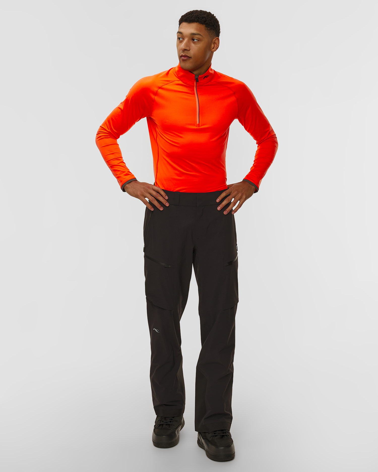 Pantaloni hardshell da sci da uomo Kjus Uomo Lucas FRX Shell Pants neri