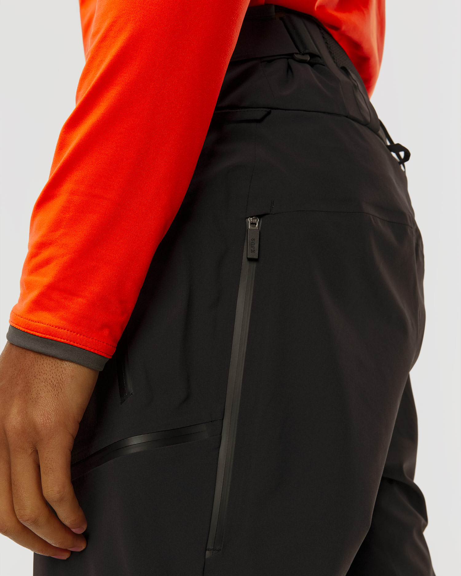 Pantaloni hardshell da sci da uomo Kjus Uomo Lucas FRX Shell Pants neri