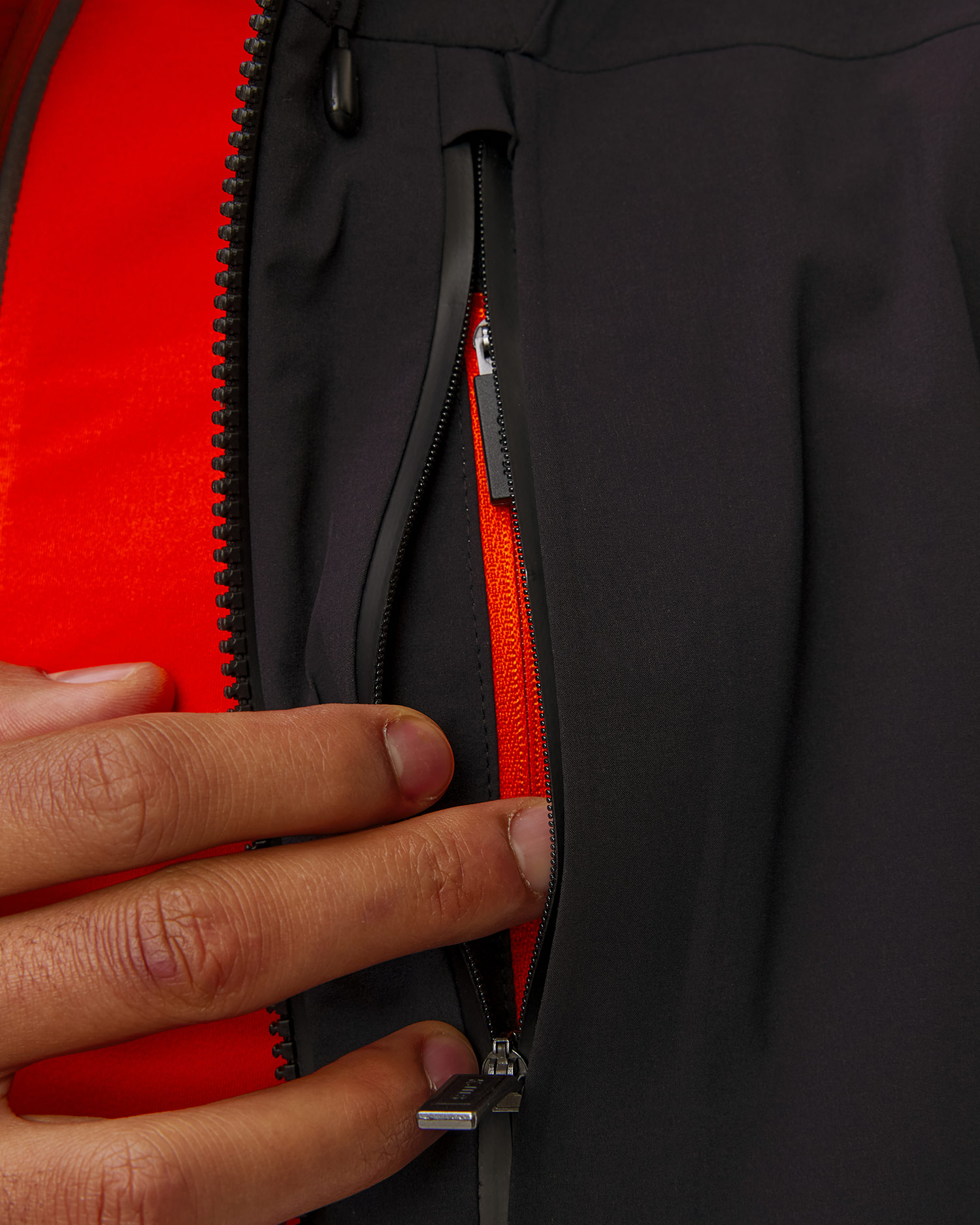 Giacca da sci hardshell da uomo Kjus Uomo Lucas FRX Shell Jacket nera