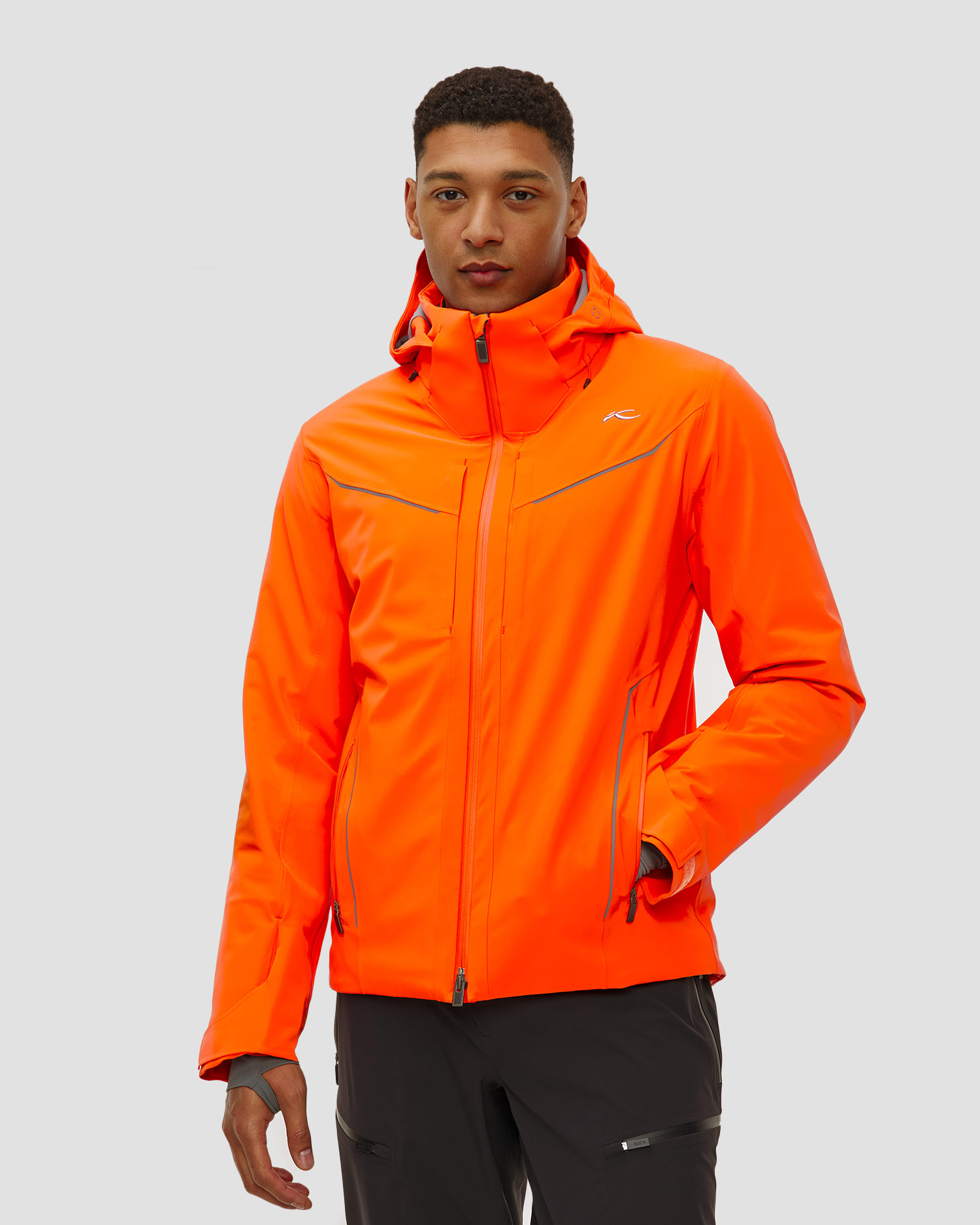 Giacca da sci da uomo Kjus Men Formula Jacket arancione, Colore/Disegno: Pomarańczowy