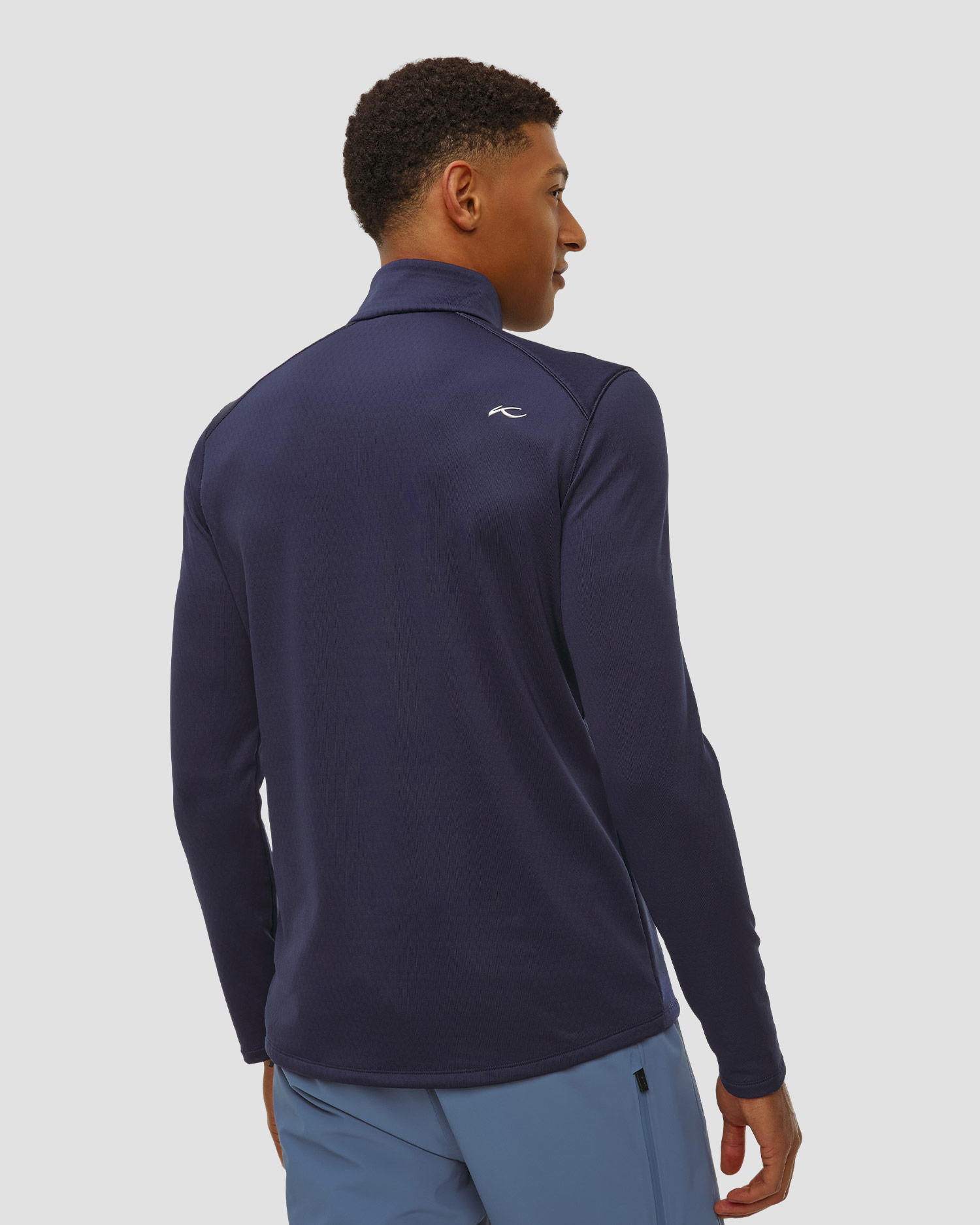 Sweat-shirt midlayer bleu marine pour hommes Kjus Men Hydro Midlayer