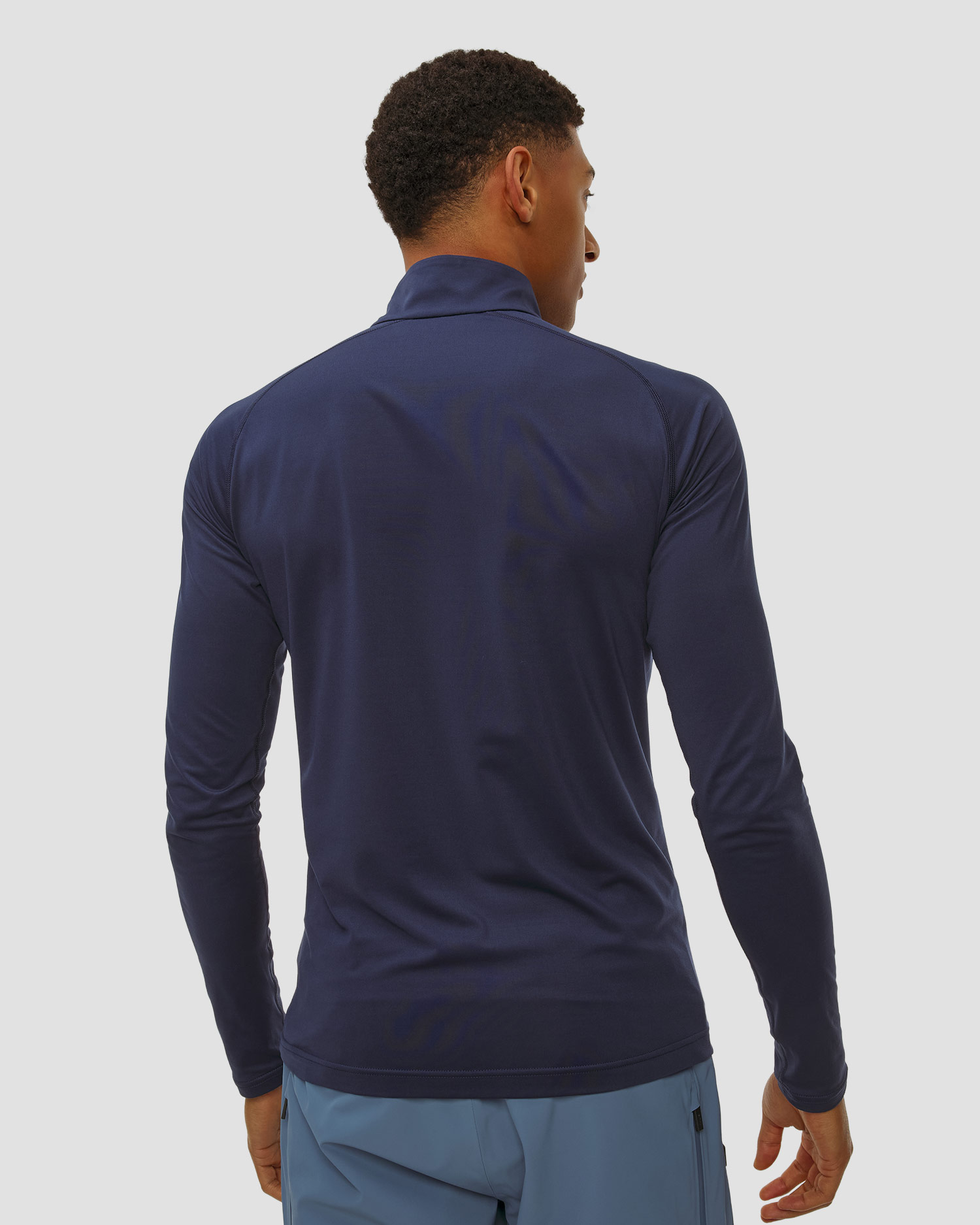 Sweat-shirt midlayer bleu marine pour hommes Kjus Men Feel Half-Zip