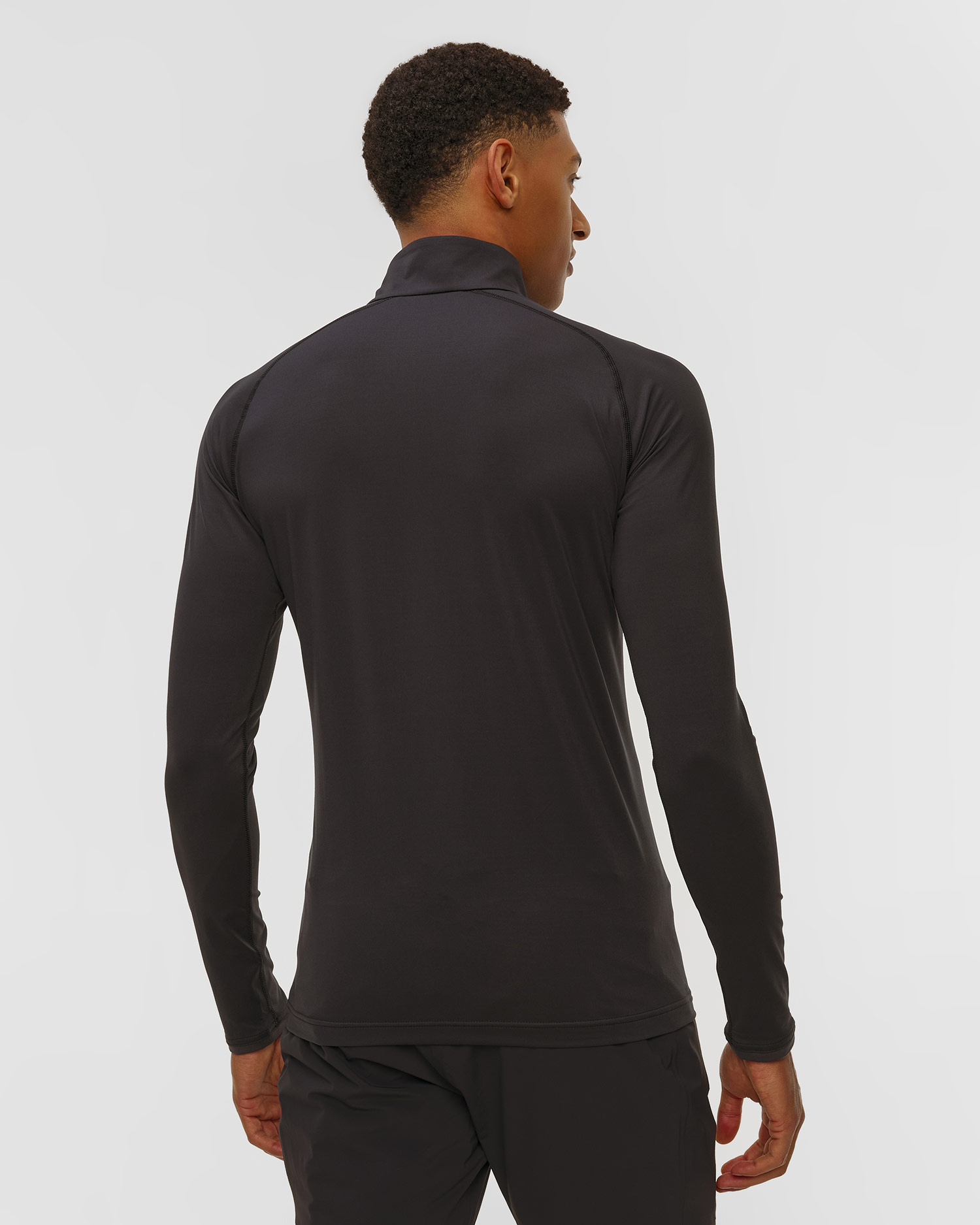 Sweat-shirt midlayer noir pour hommes Kjus Men Feel Half-Zip