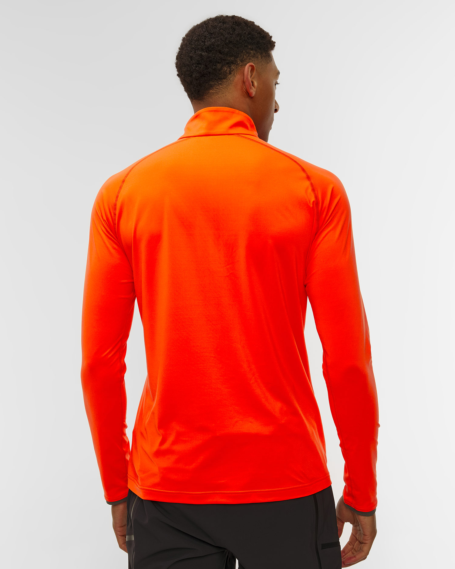 Sweat-shirt midlayer orange pour hommes Kjus Men Feel Half-Zip