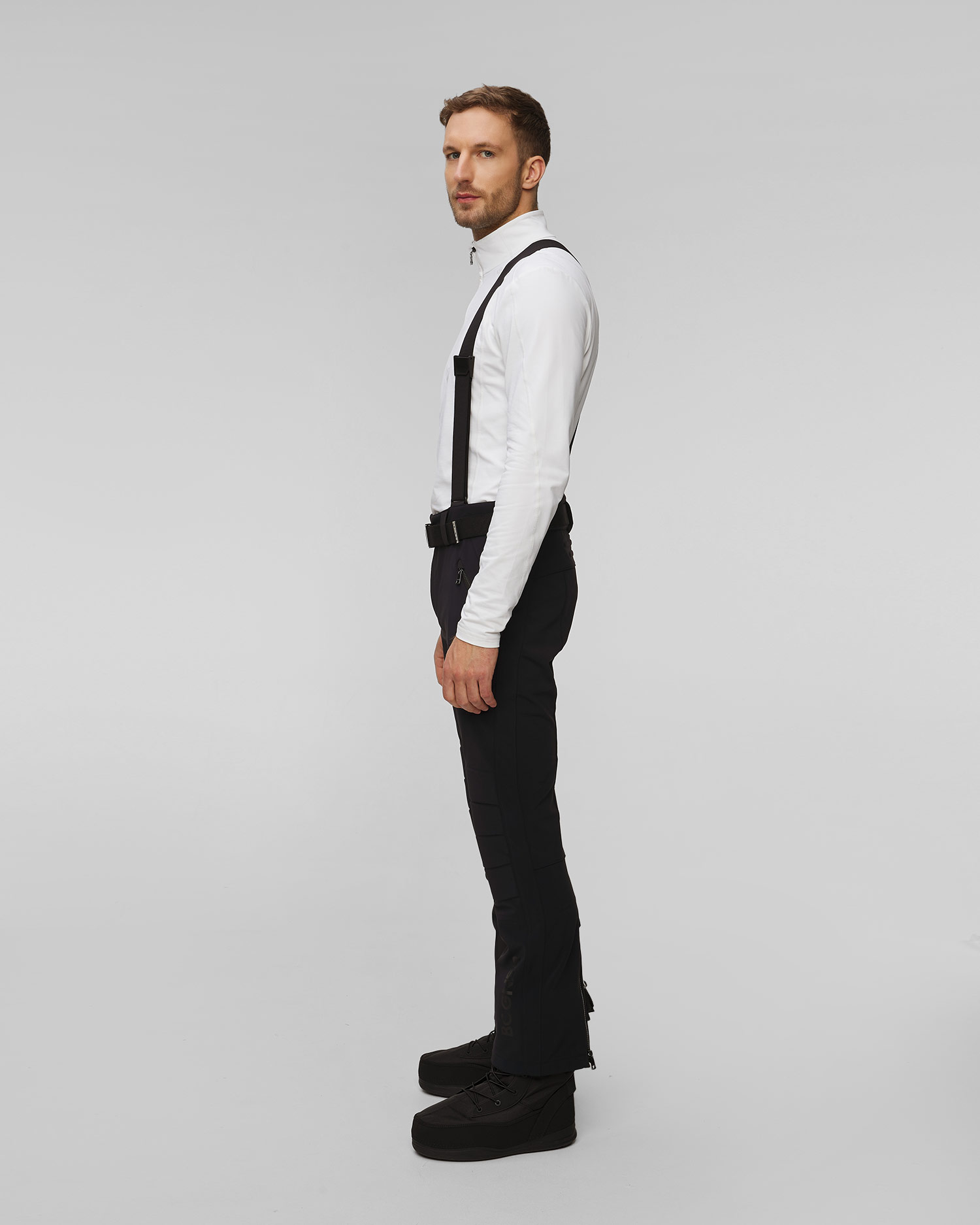 Pantaloni neri softshell da sci da uomo BOGNER Curt 1