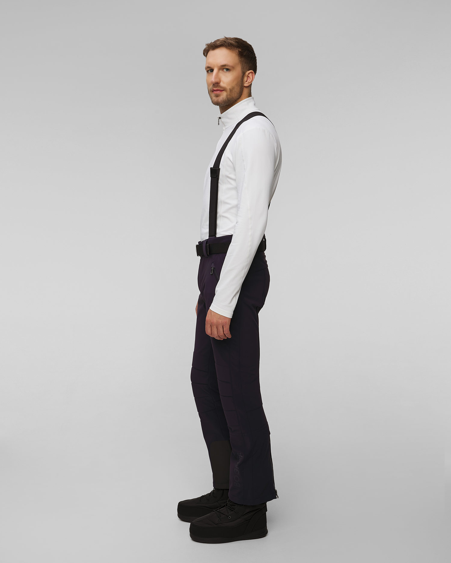 Pantaloni blu scuro softshell da sci da uomo BOGNER Curt 1