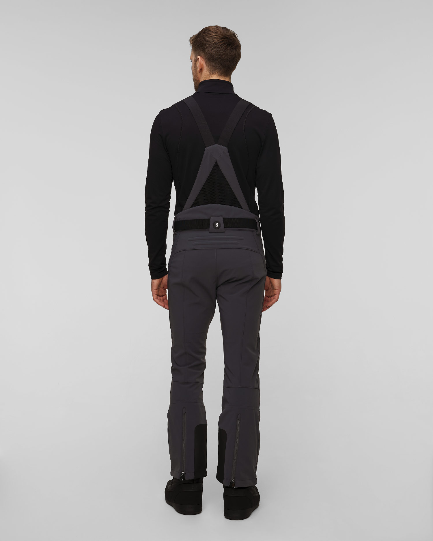Szare spodnie narciarskie softshell męskie BOGNER Curt1