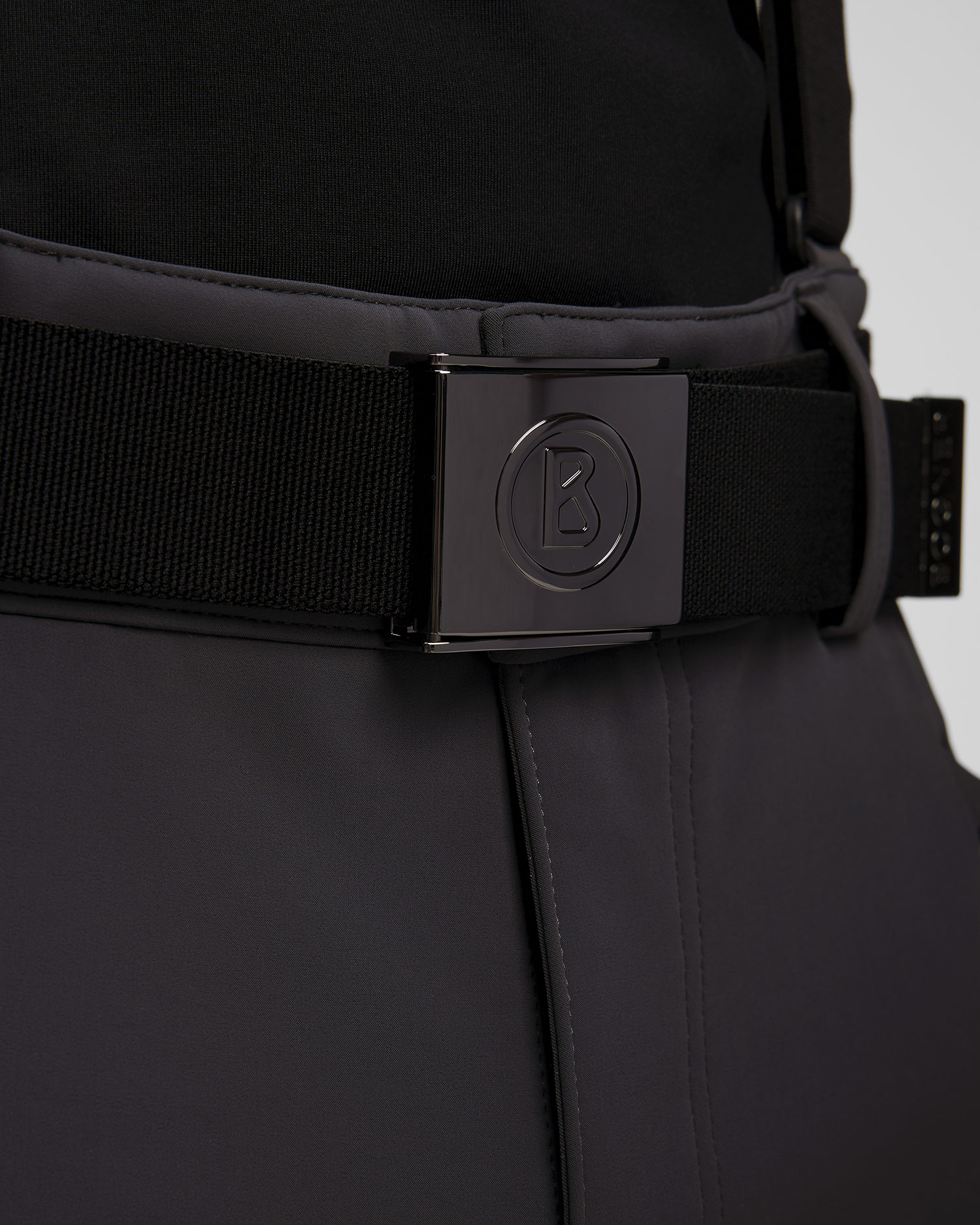 Szare spodnie narciarskie softshell męskie BOGNER Curt1