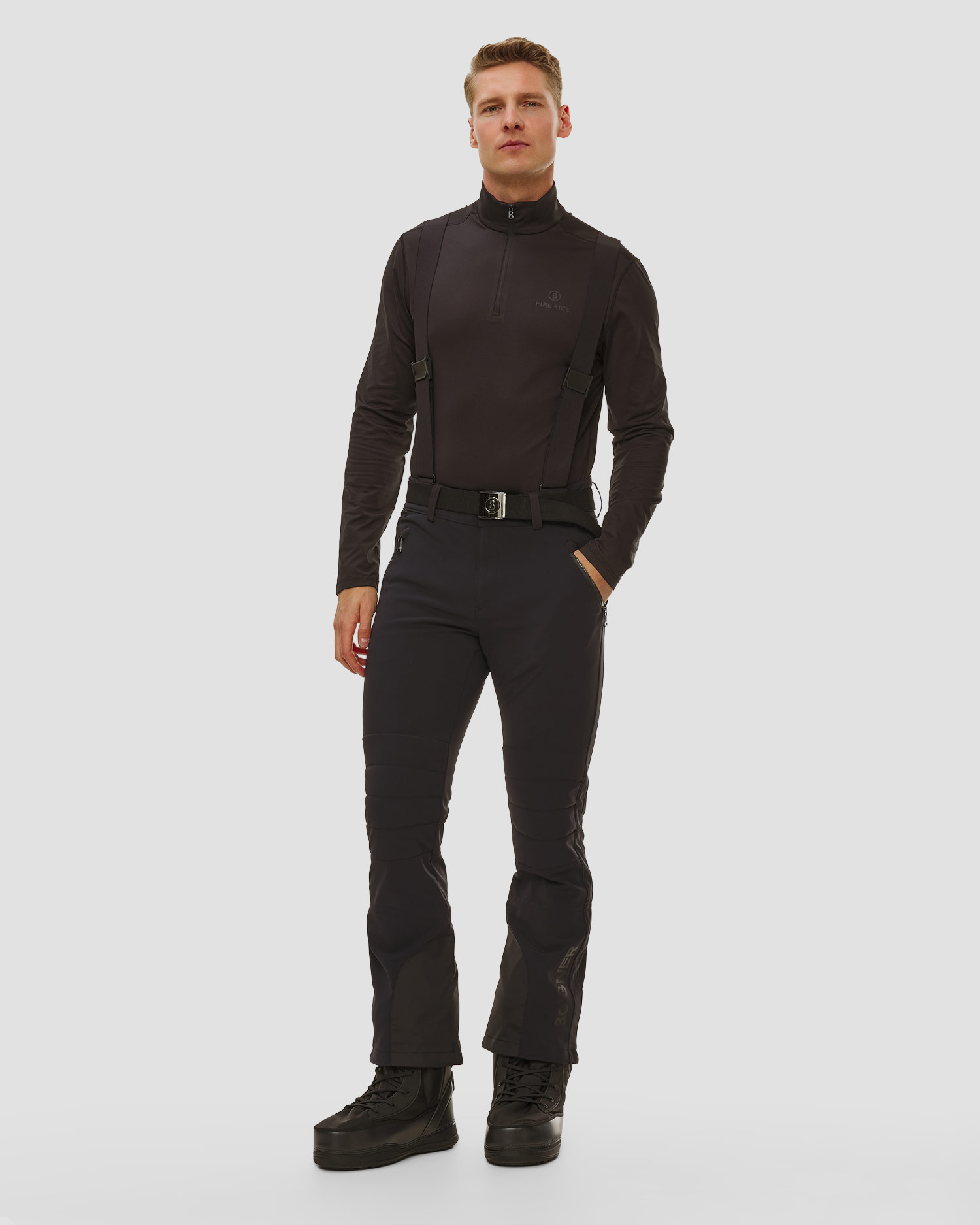 Pantaloni da sci da uomo BOGNER Curt, Colore/Disegno: Czarny