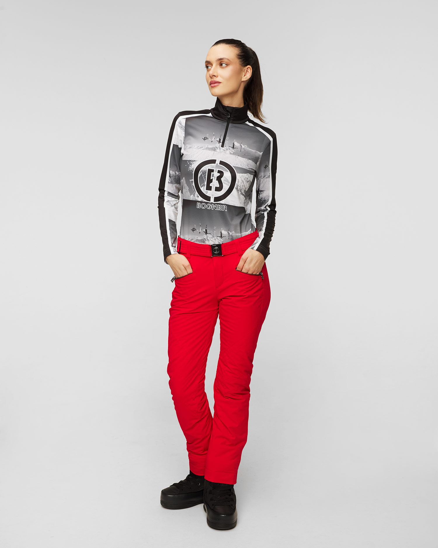 Pantaloni de schi pentru femei BOGNER Fraenzi - roșu