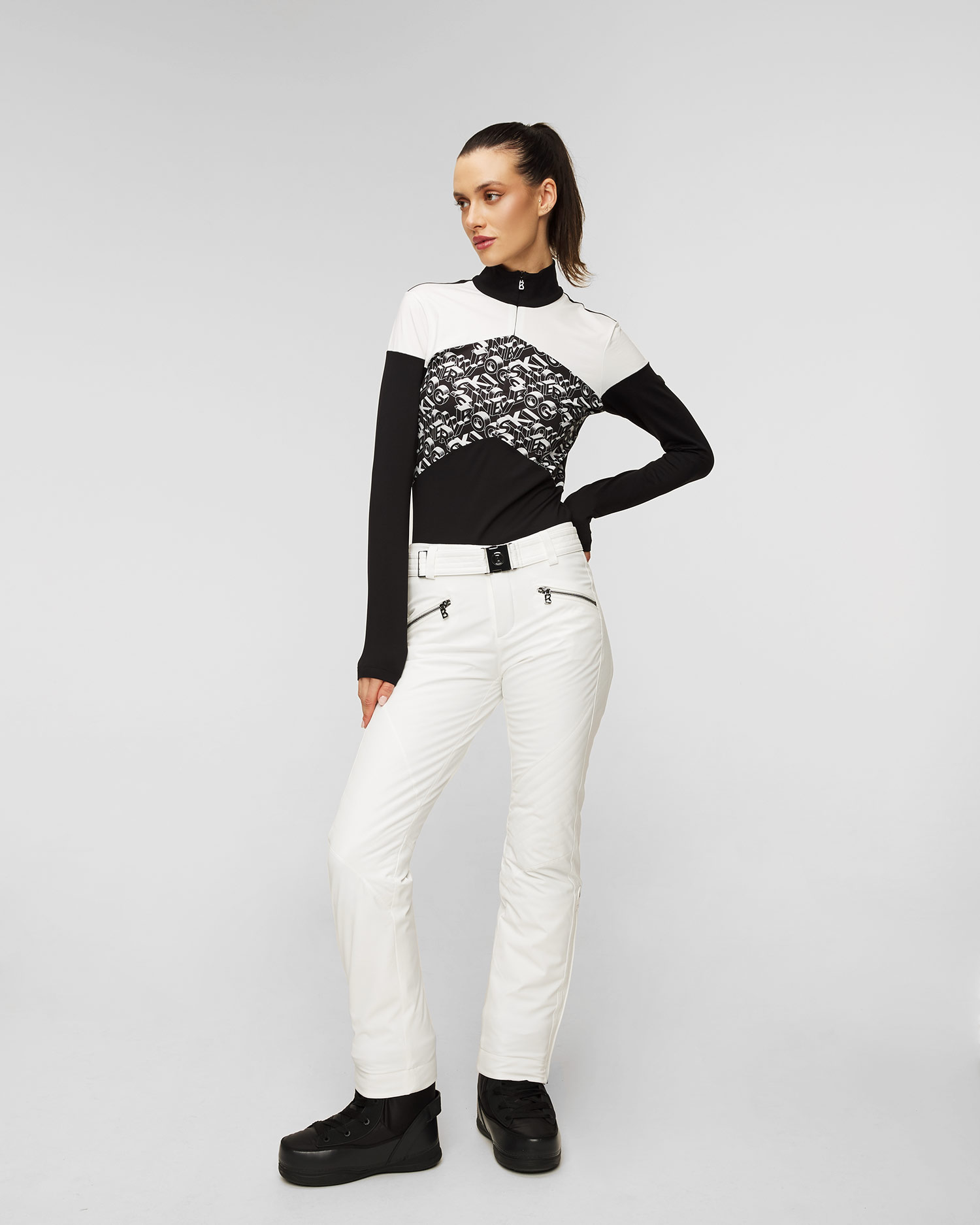 Pantaloni de schi pentru femei BOGNER Fraenzi - alb