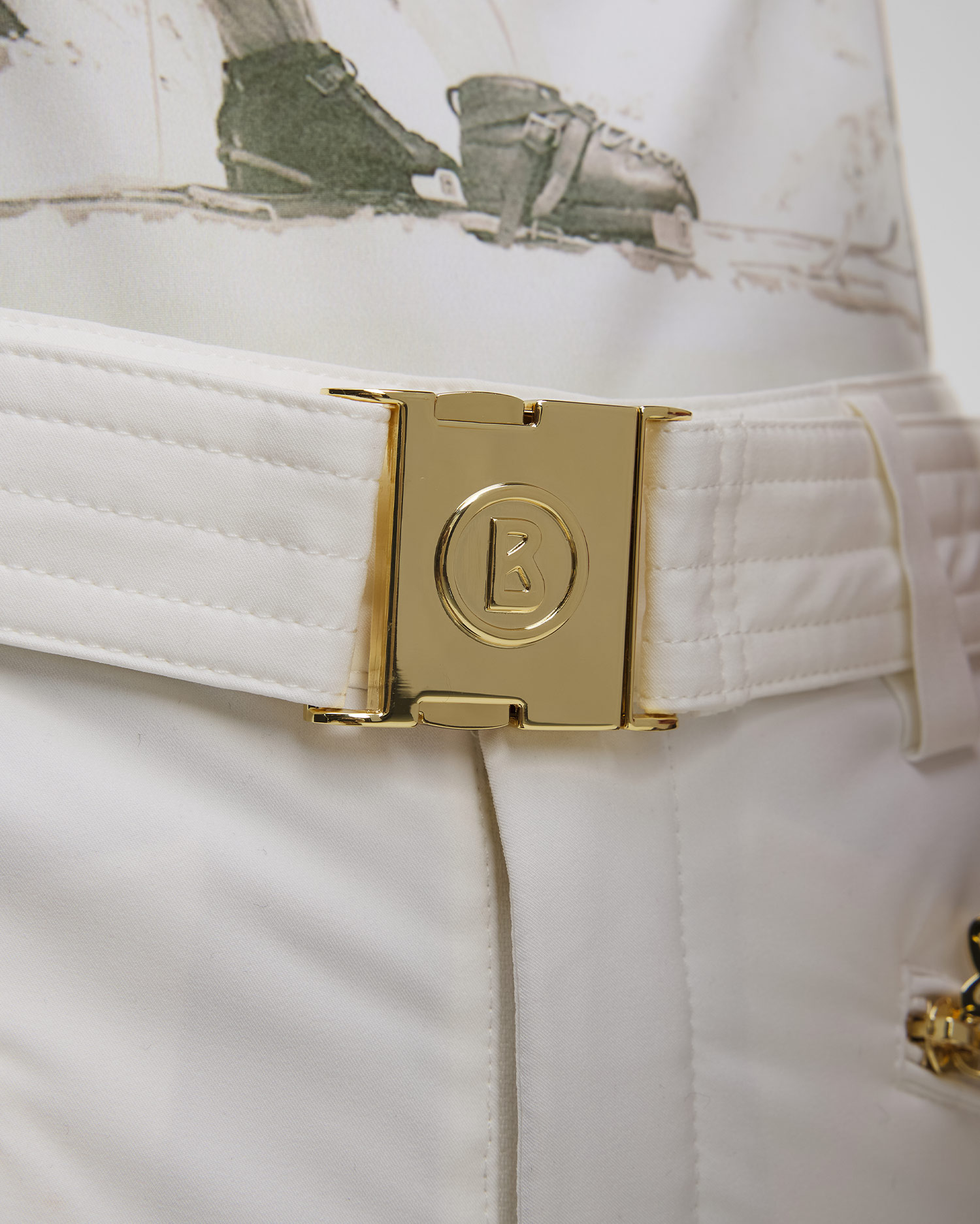 Białe spodnie narciarskie damskie BOGNER Fraenzi1