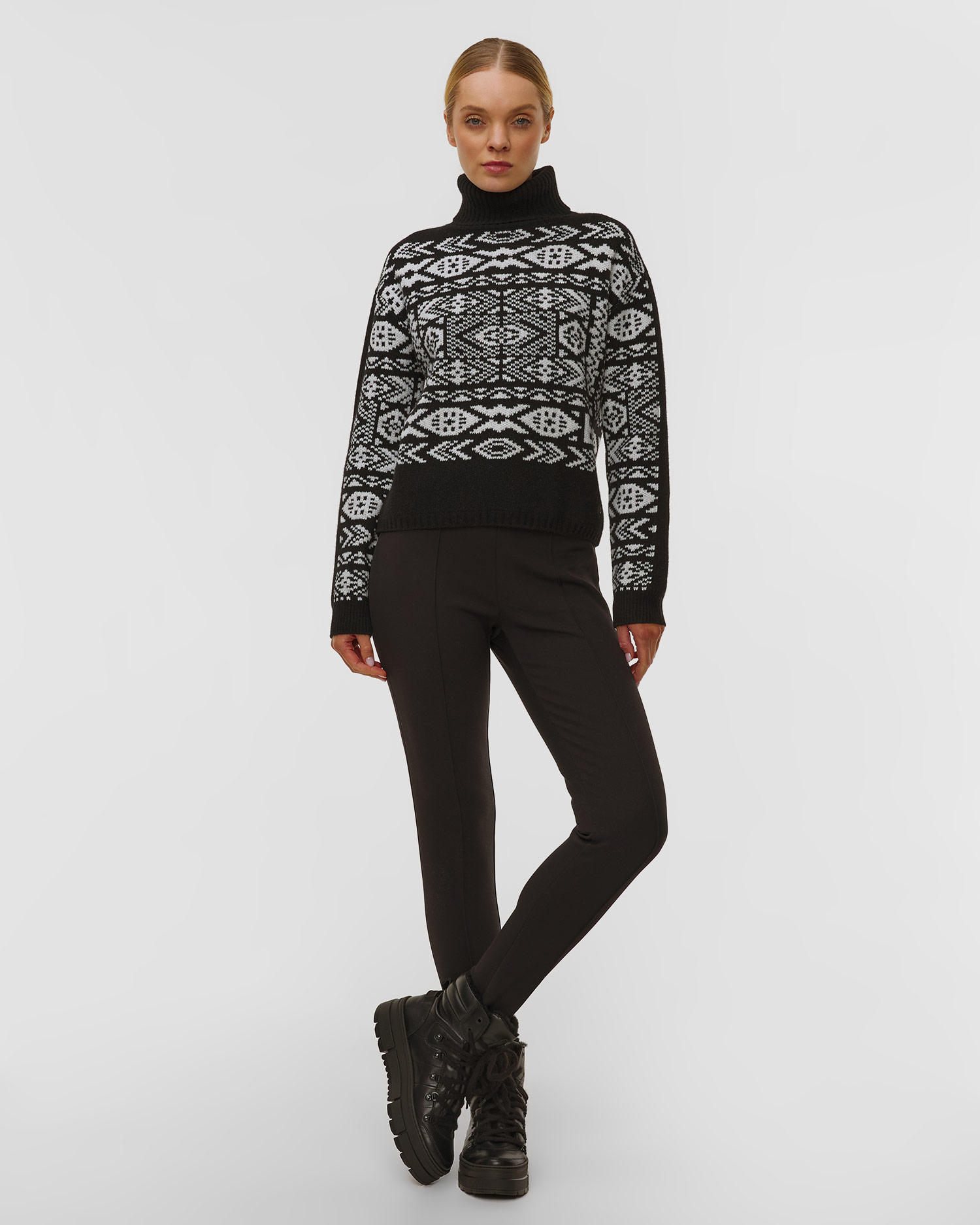 Černé dámské lyžařské kalhoty šponovky BOGNER Elaine3