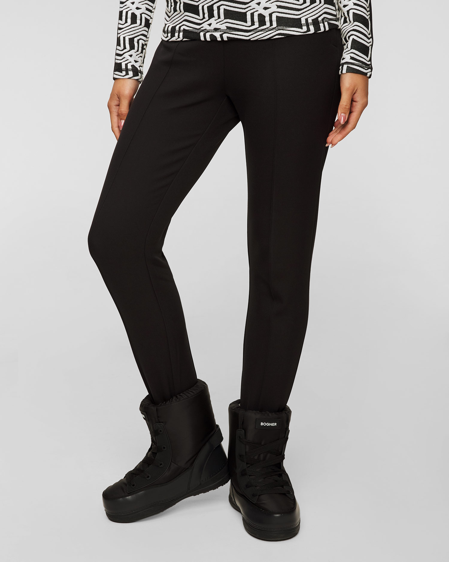 Black women's stirrup trousers BOGNER Elaine 11717985-26