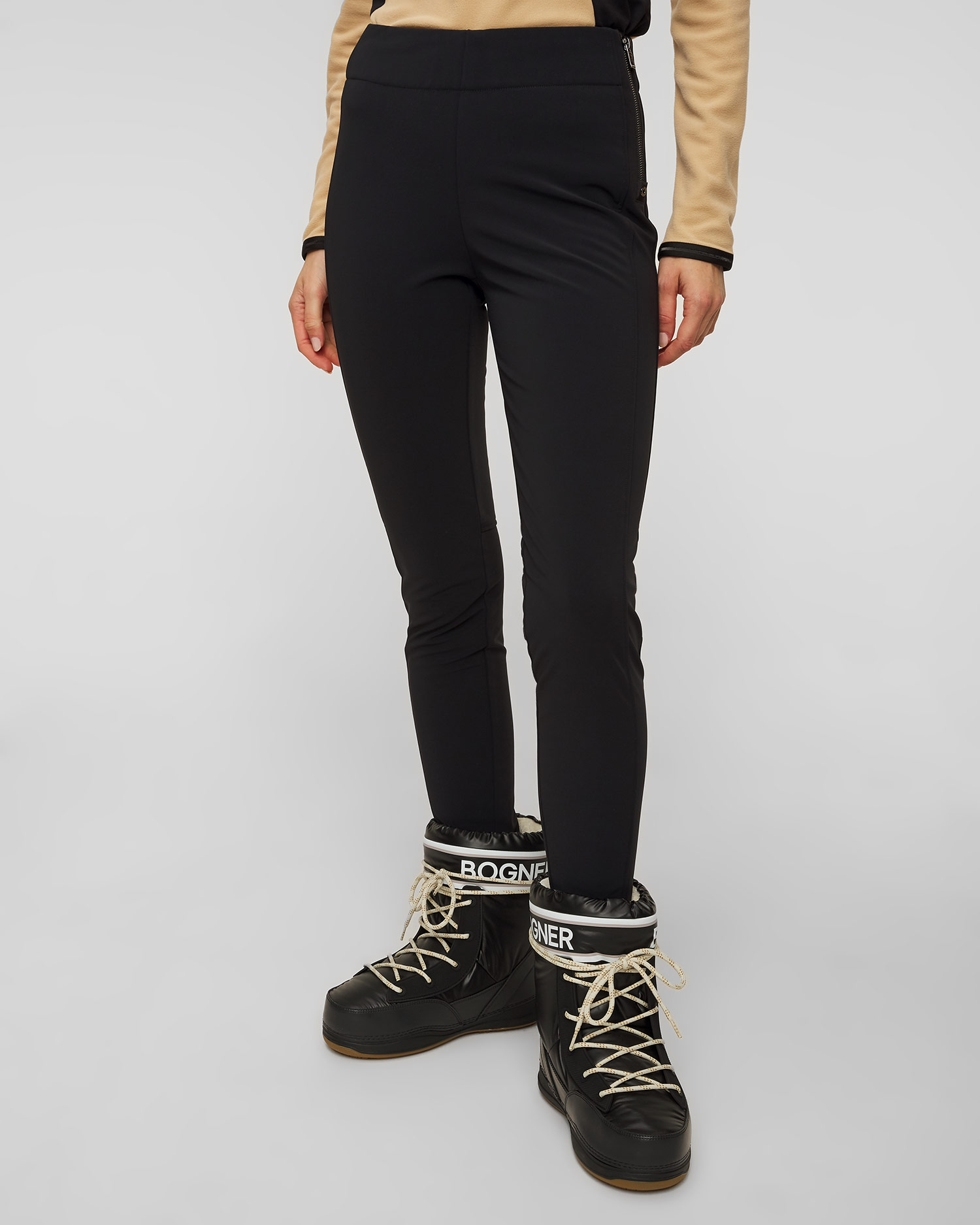 Czarne spodnie softshell damskie BOGNER Roma