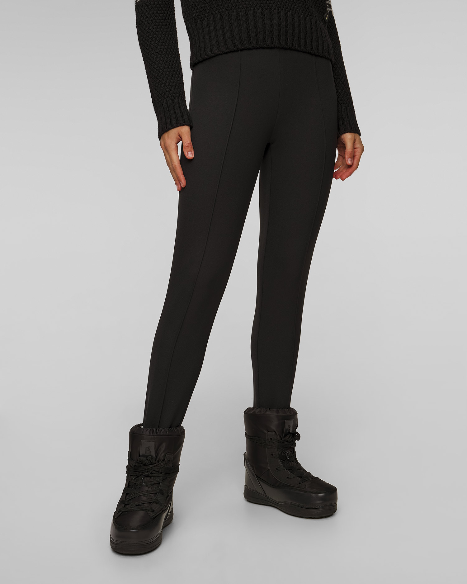 Czarne spodnie softshell damskie BOGNER Elaine2