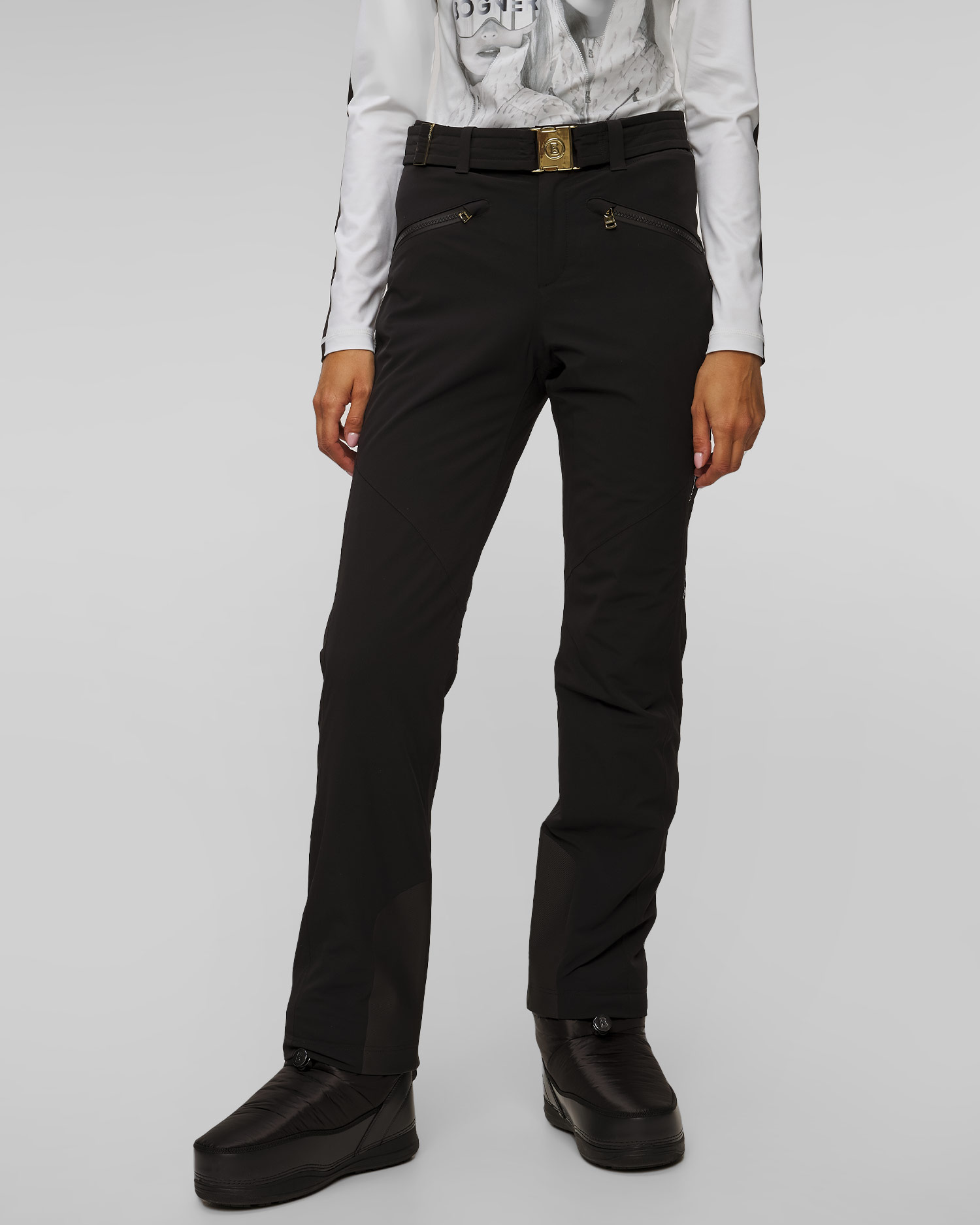 Czarne spodnie narciarskie damskie BOGNER Ilka