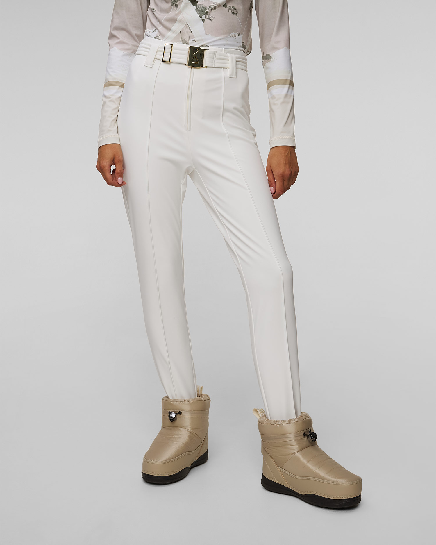 Białe spodnie narciarskie damskie BOGNER Eirin1