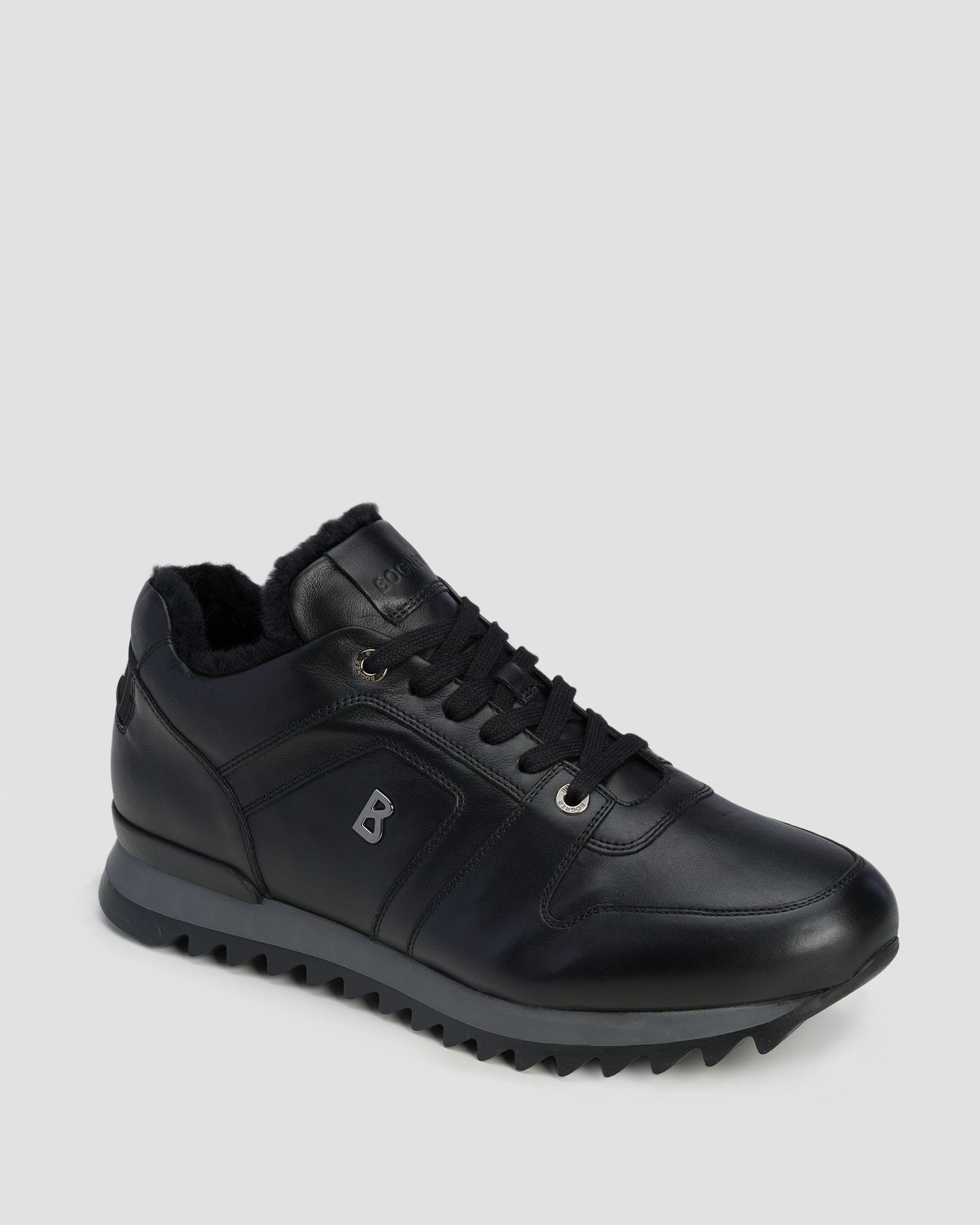 BOGNER Seattle 17 A Leder-Herrenschuhe in Schwarz