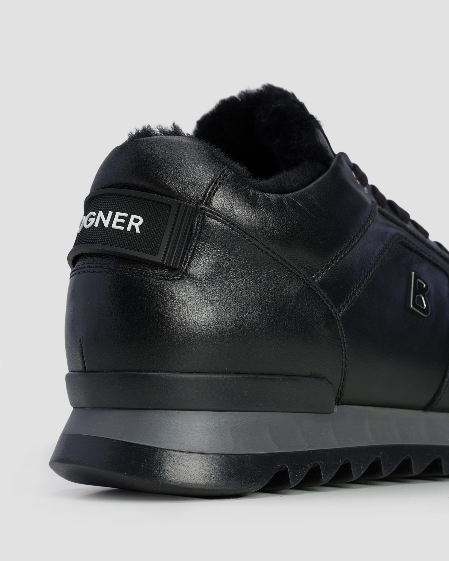 BOGNER Seattle 17 A Leder-Herrenschuhe in Schwarz