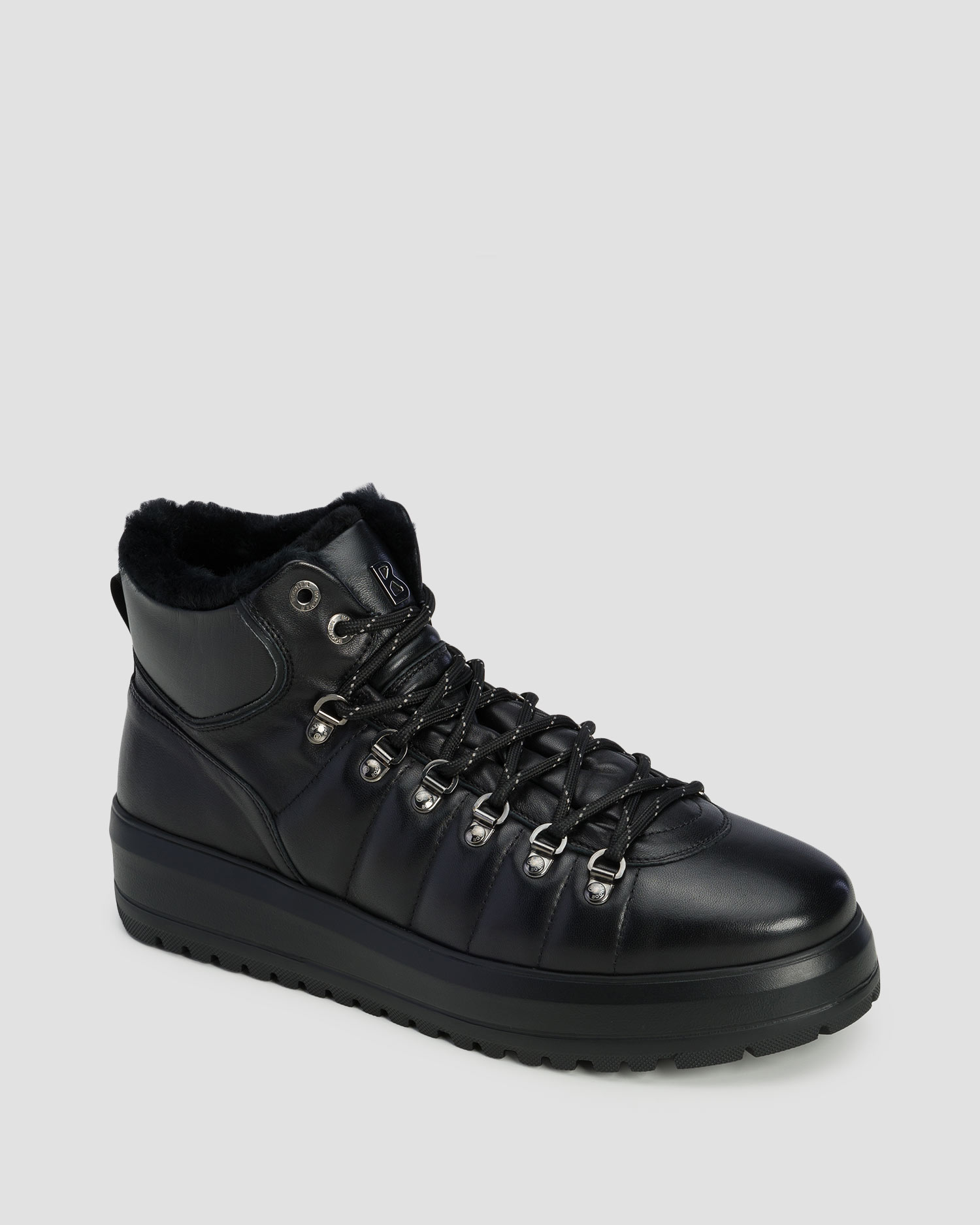 BOGNER Antwerp M 9 A Leder-Winterstiefel für Herren in Schwarz