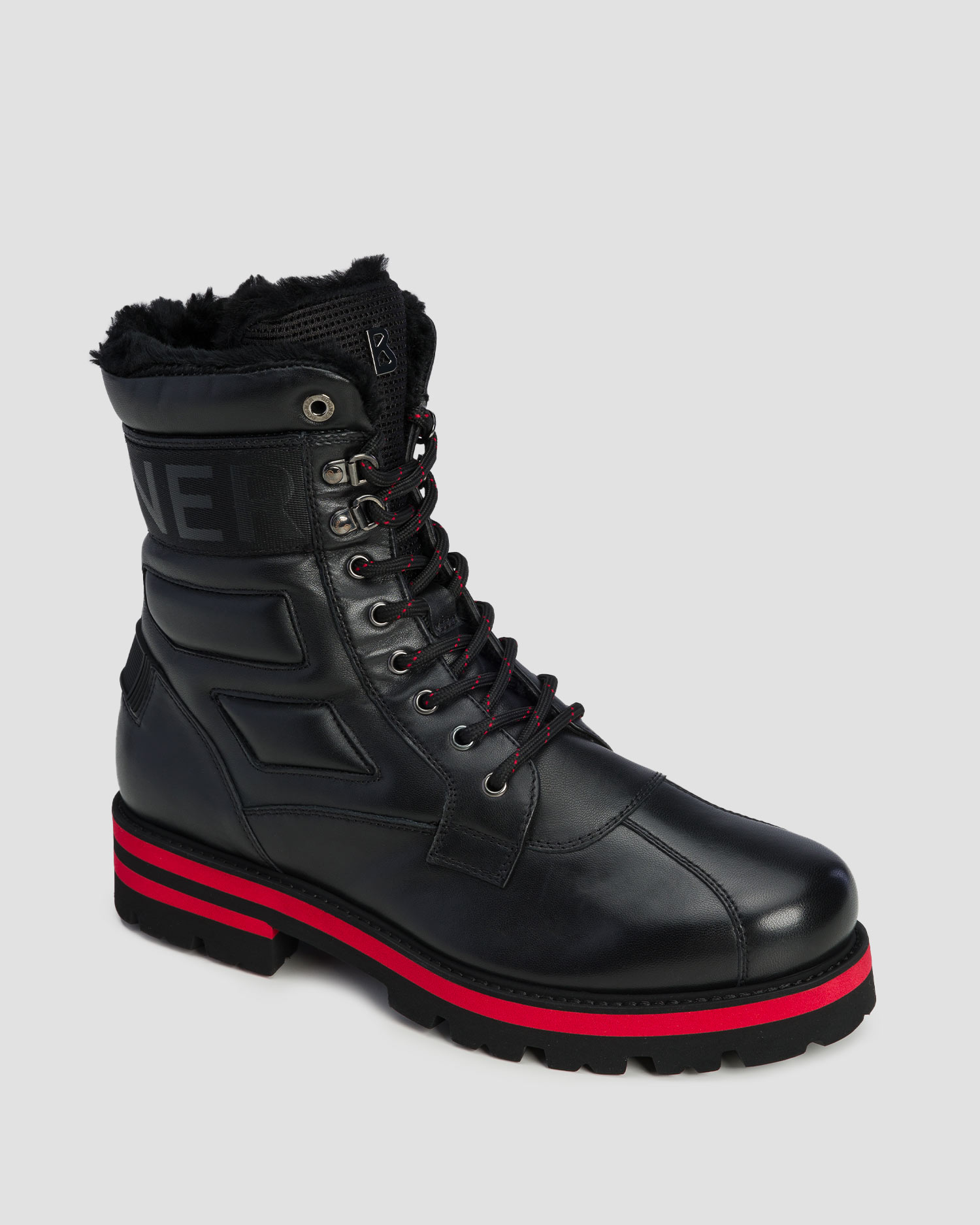 BOGNER Courchevel 21 A Leder-Winterstiefel für Herren in Schwarz