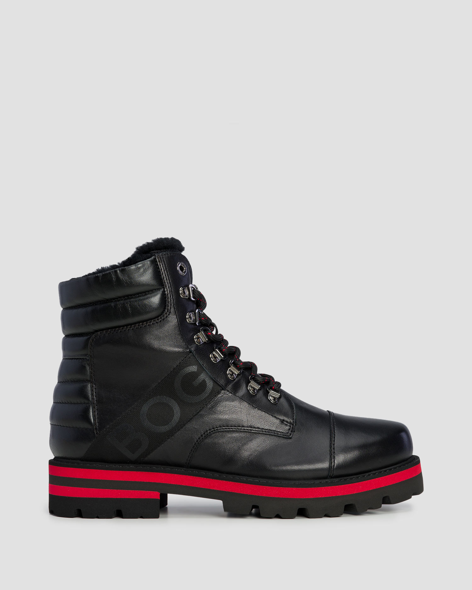 BOGNER Courchevel 24A Winterstiefel aus Leder für Herren in Schwarz