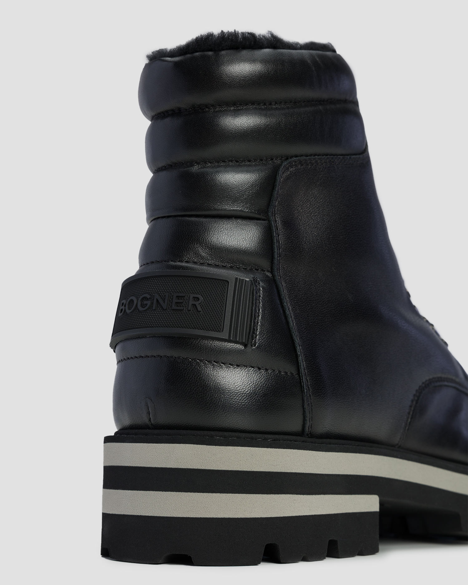 BOGNER Courchevel 25 A Leder-Winterstiefel für Herren in Schwarz