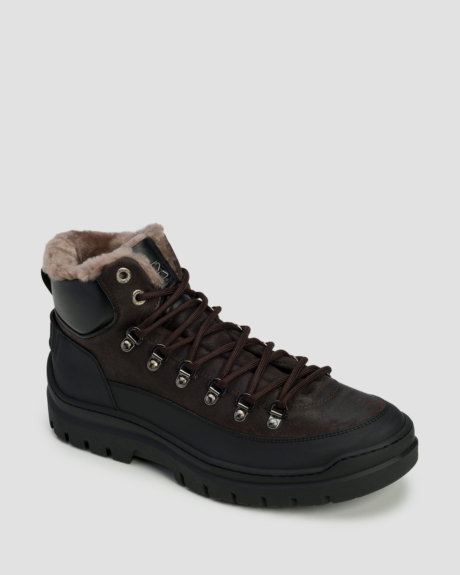 Men's studded winter boots BOGNER Bansko S 1 B brown