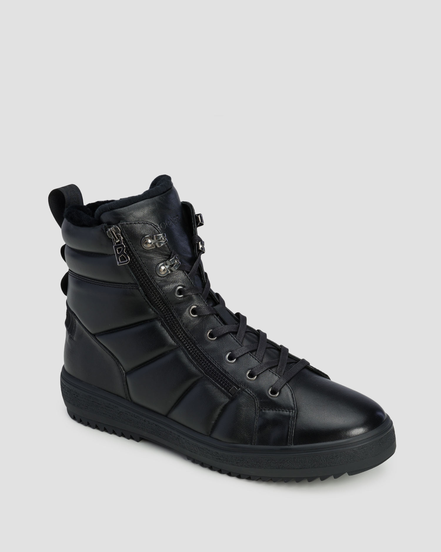 BOGNER Anchorage S 12 B Leder-Schneestiefel mit Spikes