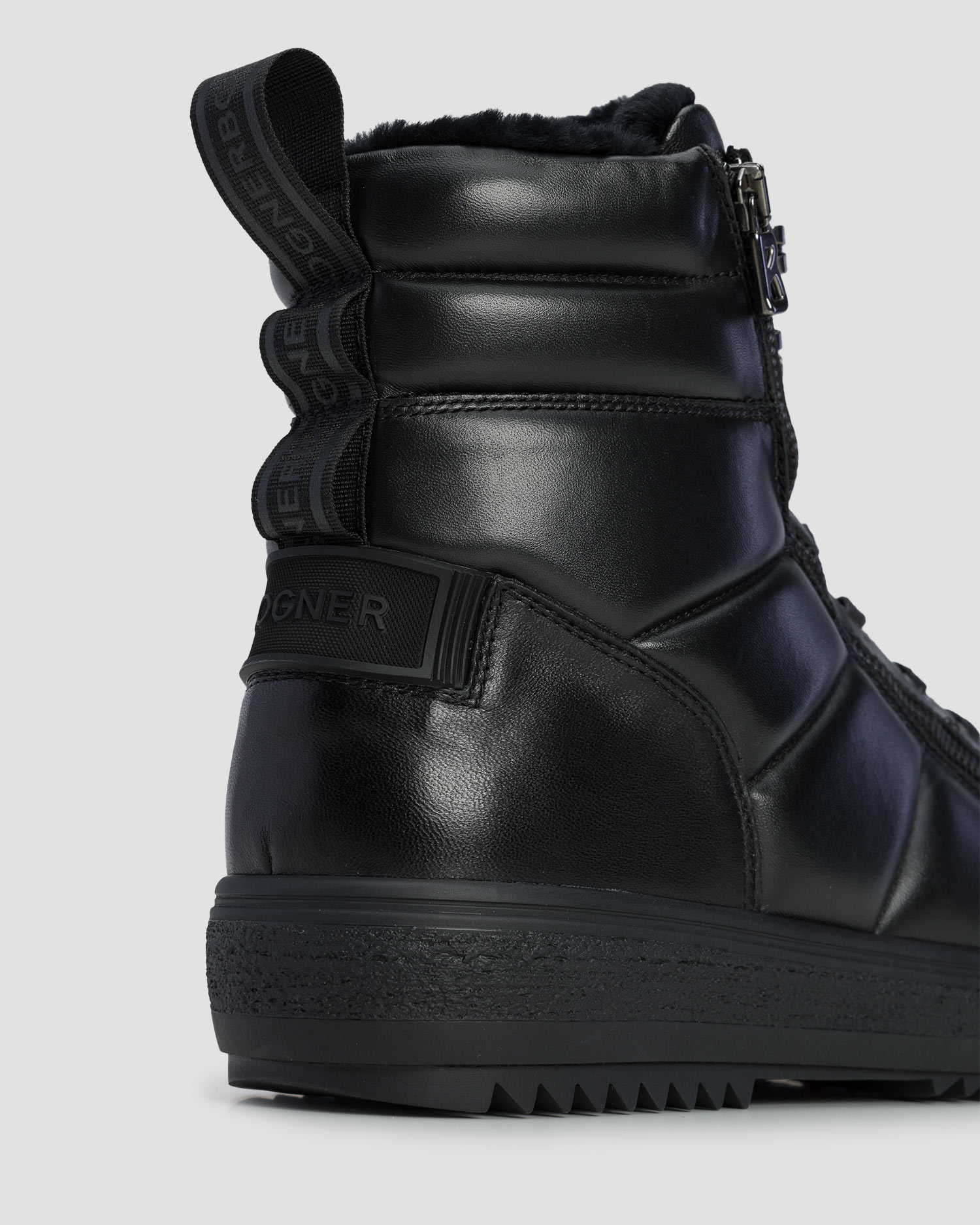 BOGNER Anchorage S 12 B Leder-Schneestiefel mit Spikes
