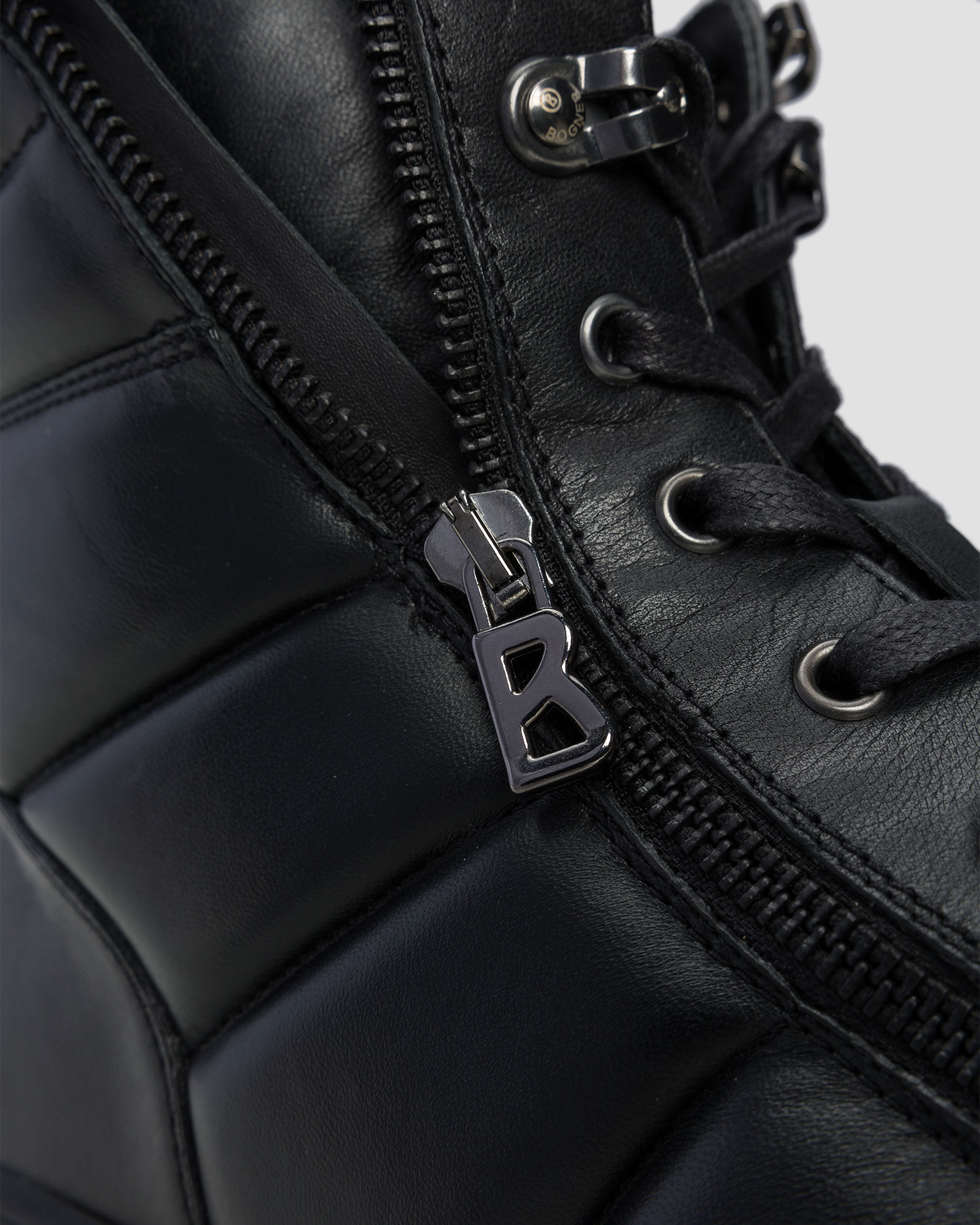BOGNER Anchorage S 12 B Leder-Schneestiefel mit Spikes
