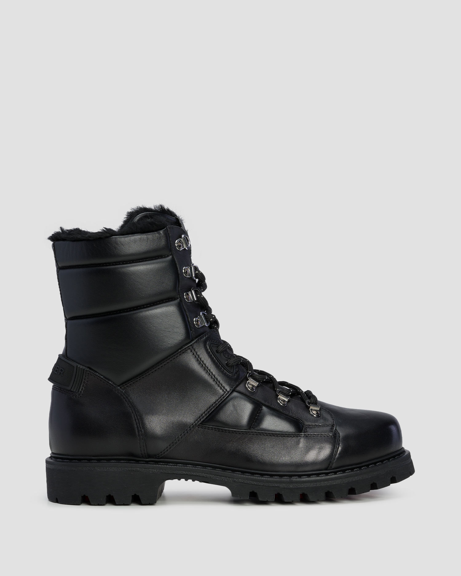 BOGNER Helsinki S 19 A Leder-Schneestiefel für Herren in Schwarz