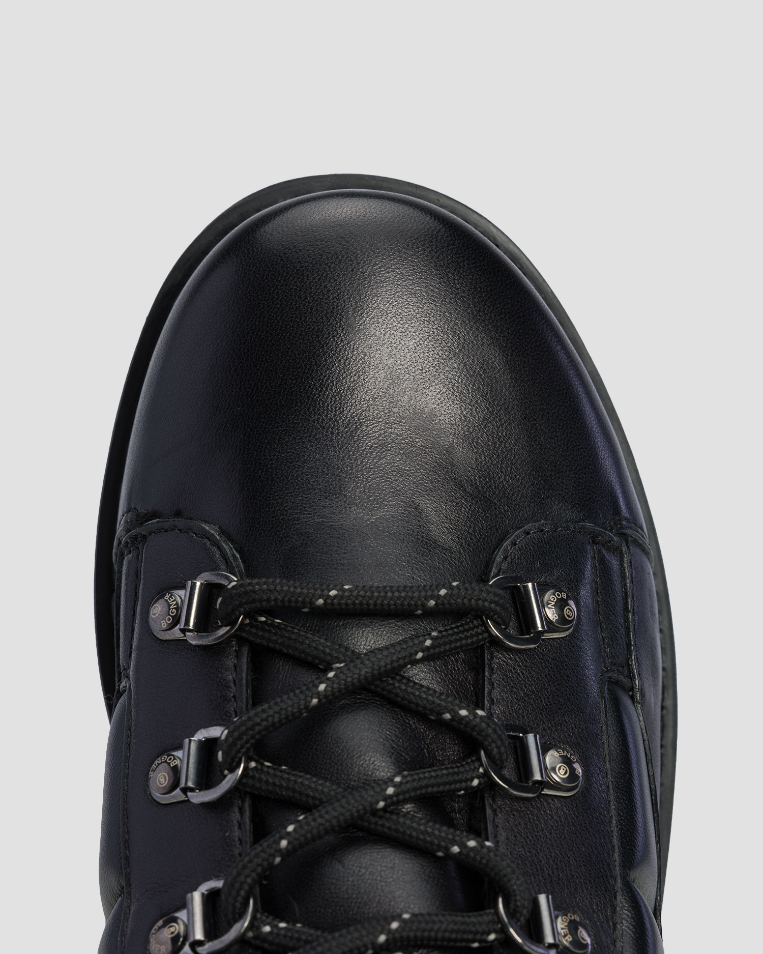 BOGNER Helsinki S 19 A Leder-Schneestiefel für Herren in Schwarz