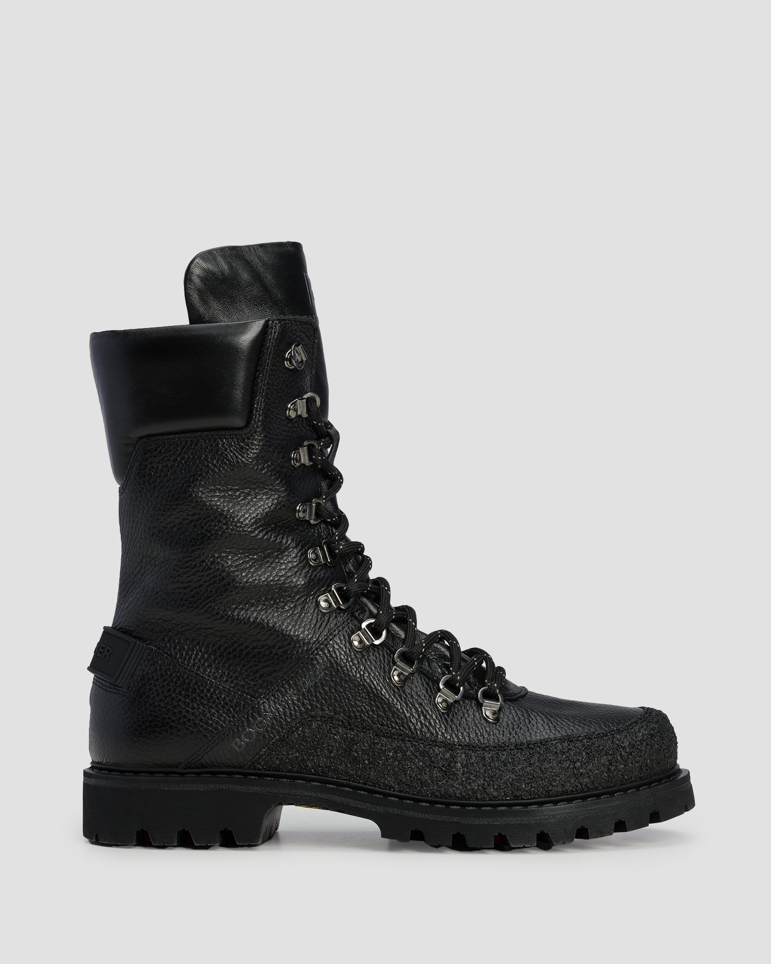 Men's high leather boots BOGNER x Bond 007 Helsinki black