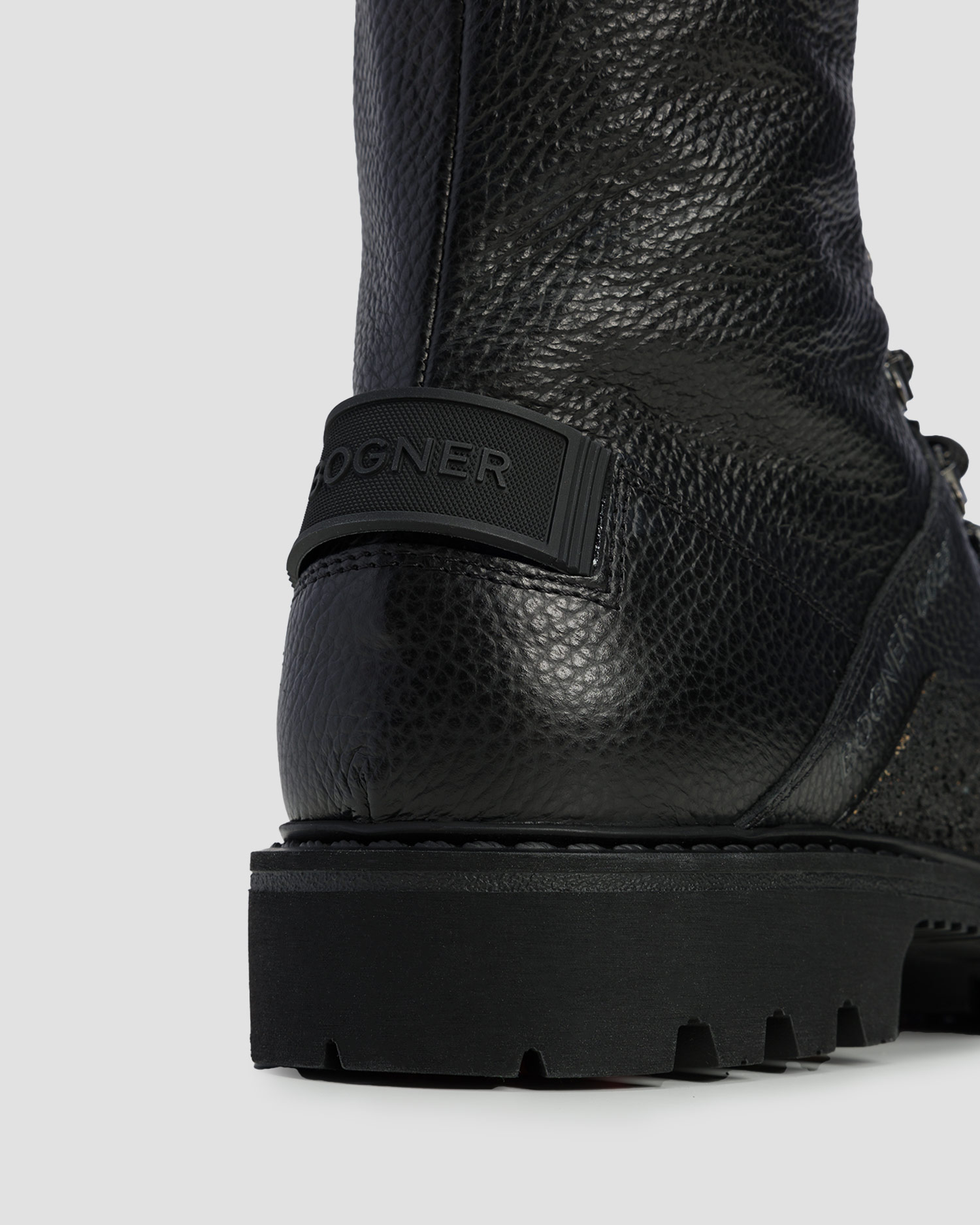 Men's high leather boots BOGNER x Bond 007 Helsinki black