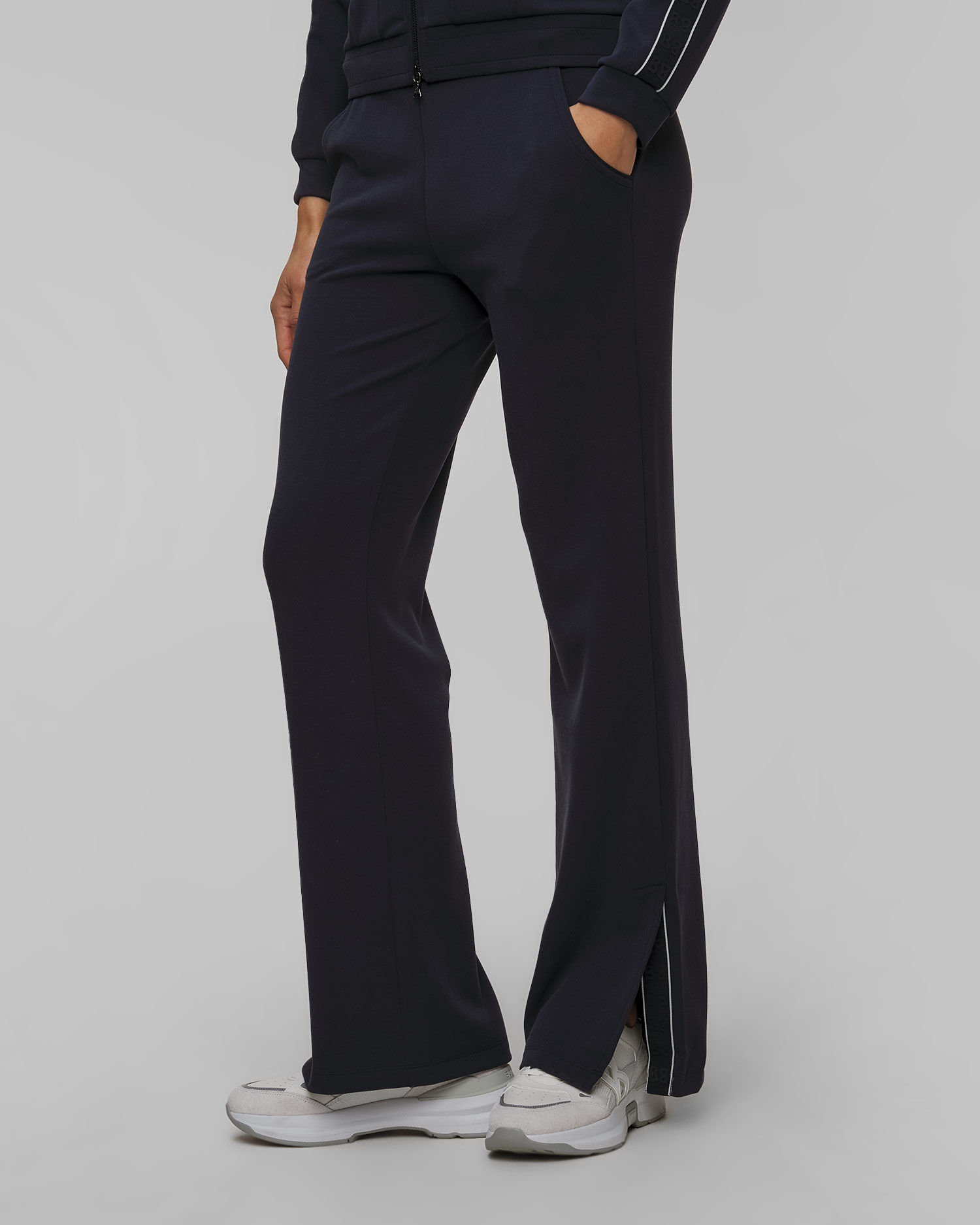 Pantalon de survêtement bleu marine avec modal pour femmes BOGNER Lenia