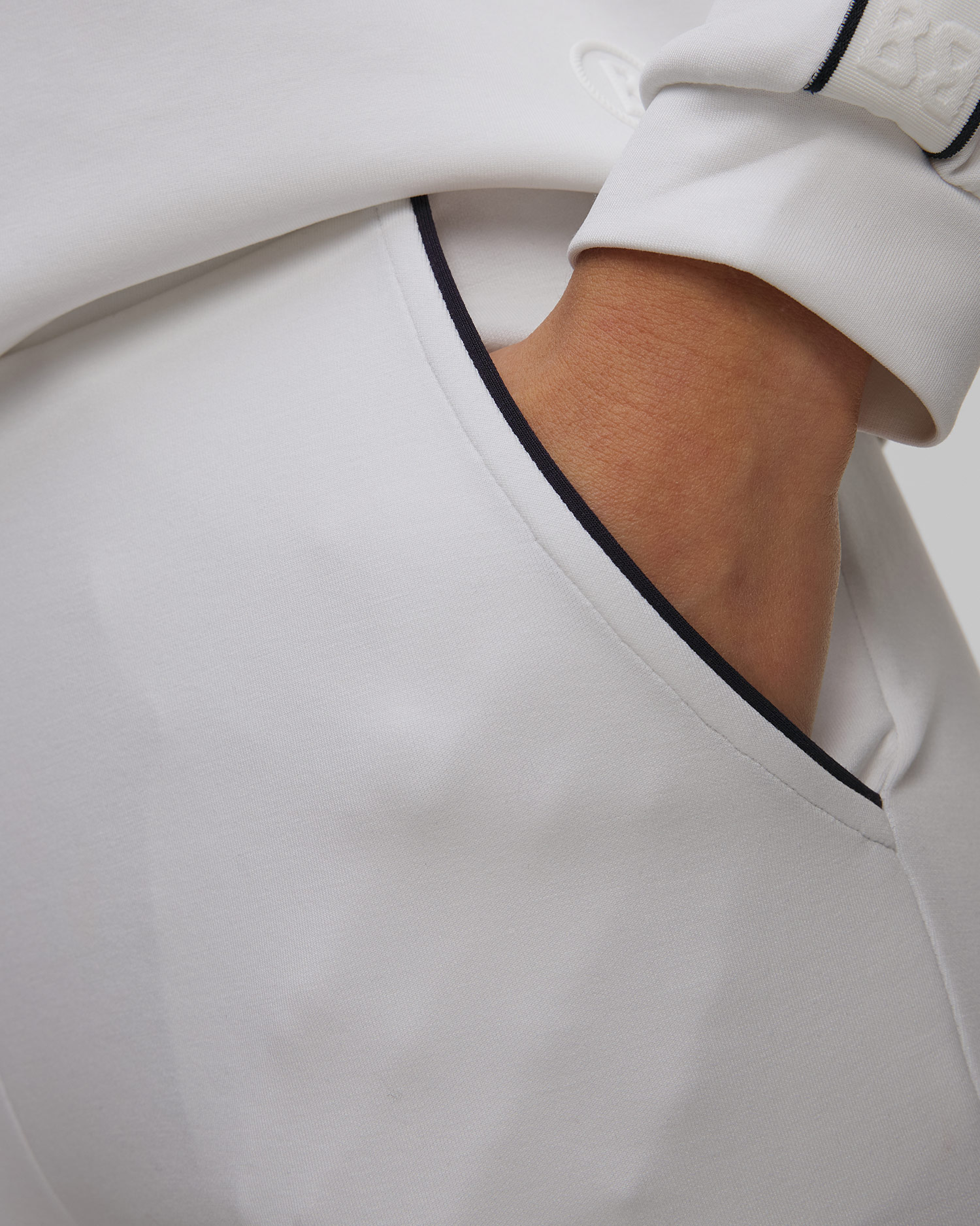 Pantalon de survêtement blanc avec modal pour femmes BOGNER Lenia