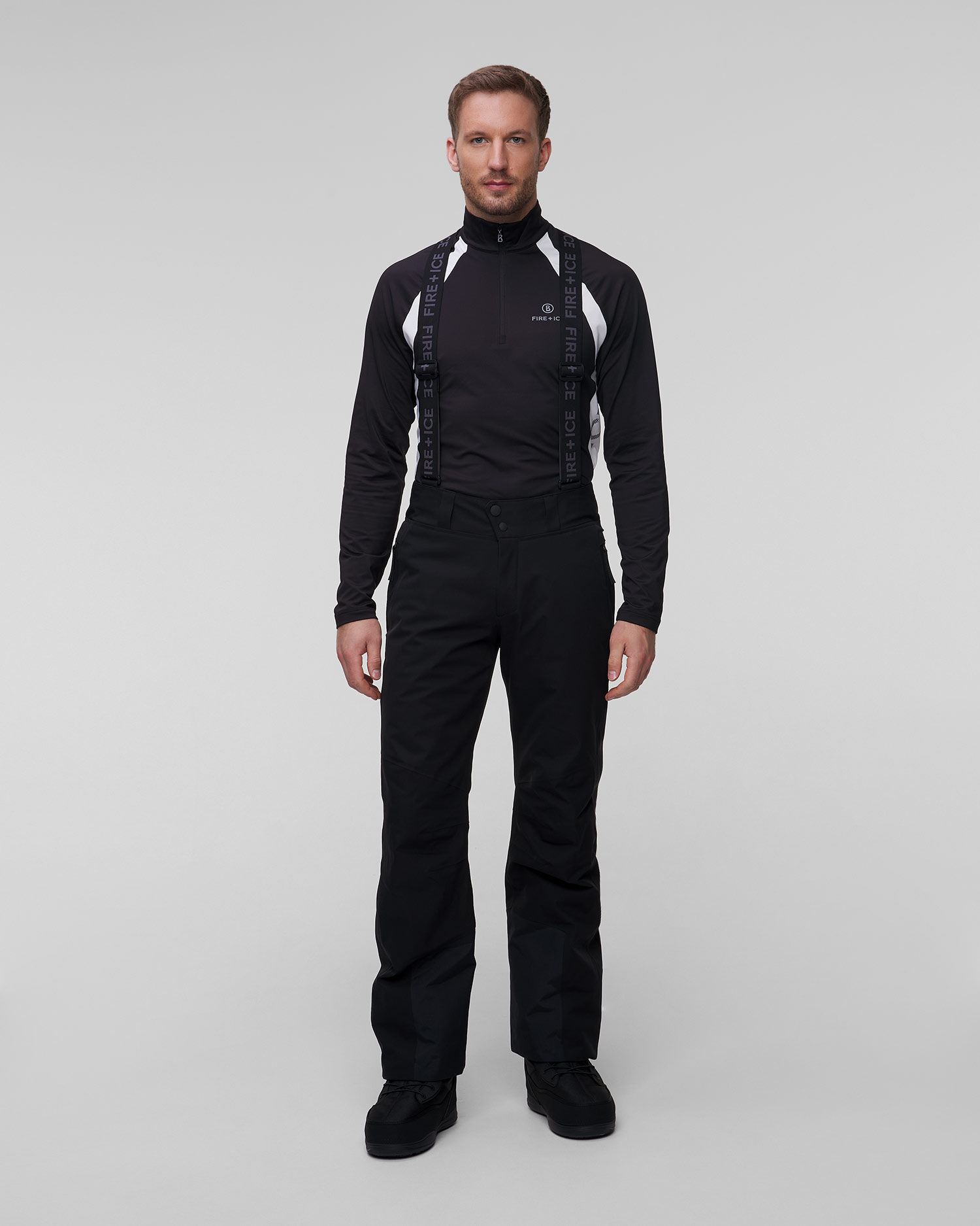 Czarne spodnie narciarskie męskie BOGNER FIRE+ICE Scott3-T