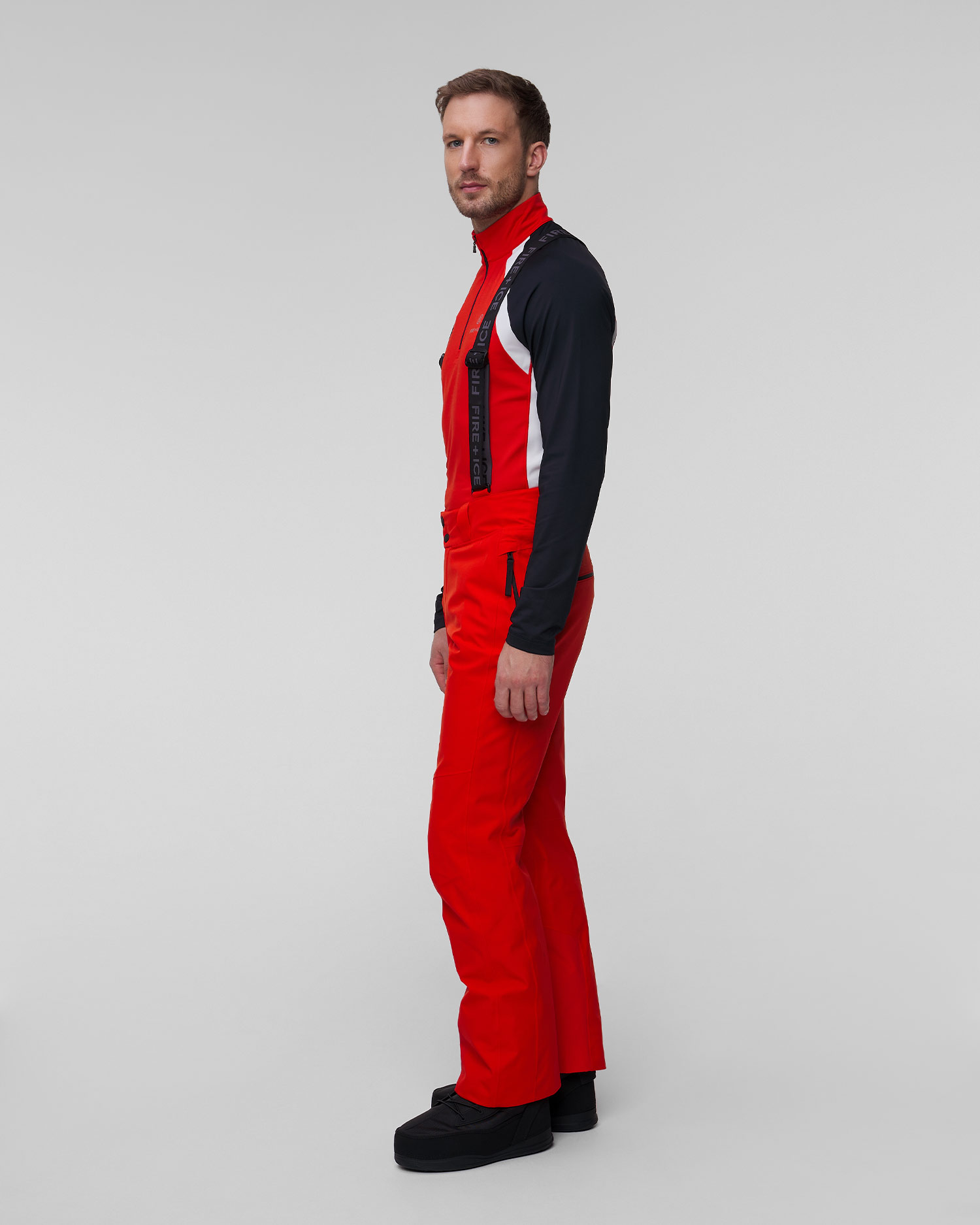 Czerwone spodnie narciarskie męskie BOGNER FIRE+ICE Scott3-T