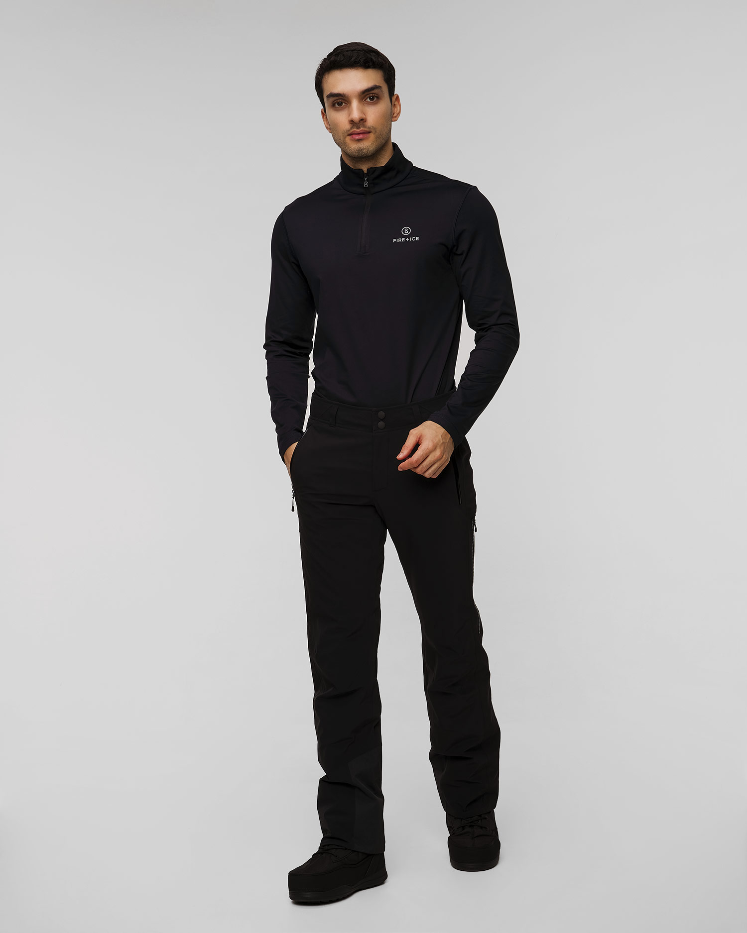 Pantaloni neri da sci da uomo BOGNER FIRE+ICE Nic-T