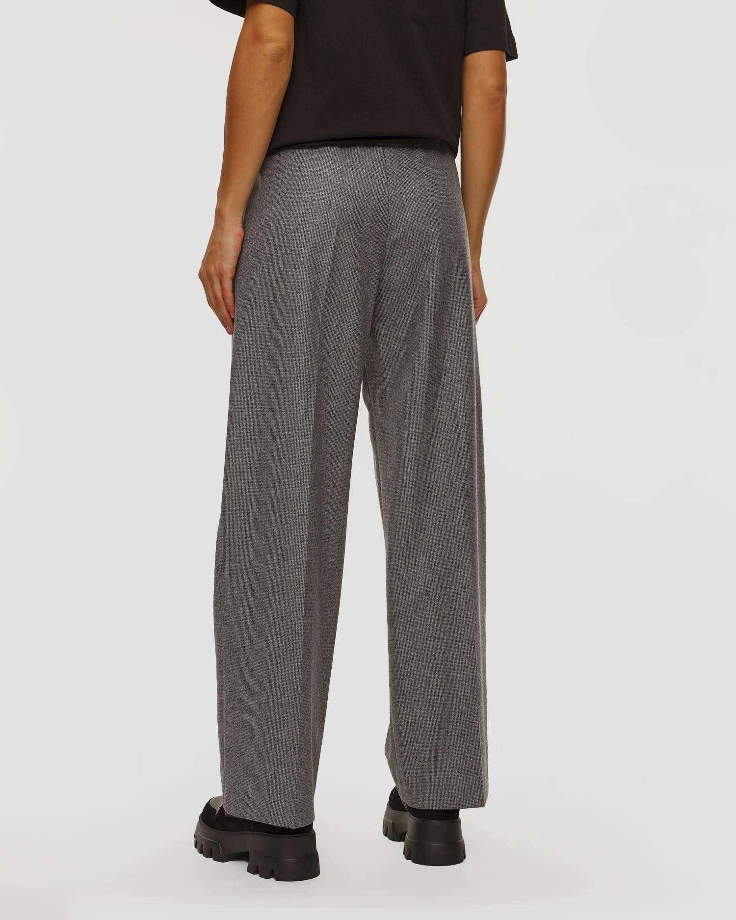 Dámské šedé vlněné kalhoty BOGNER Ella-1